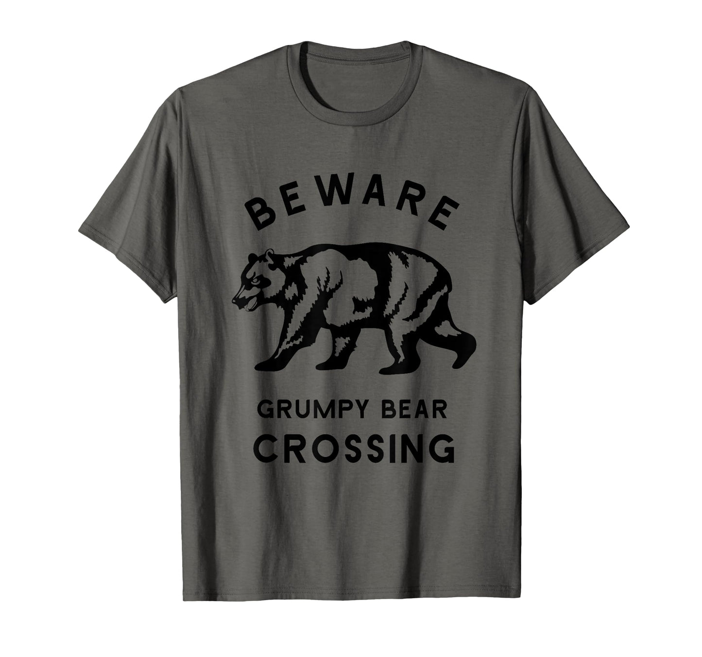 Funny Attitude Beware Grumpy Bear T-Shirt - Minimalist Print Unisex - T-Shirt, Sweatshirt, Hoodie