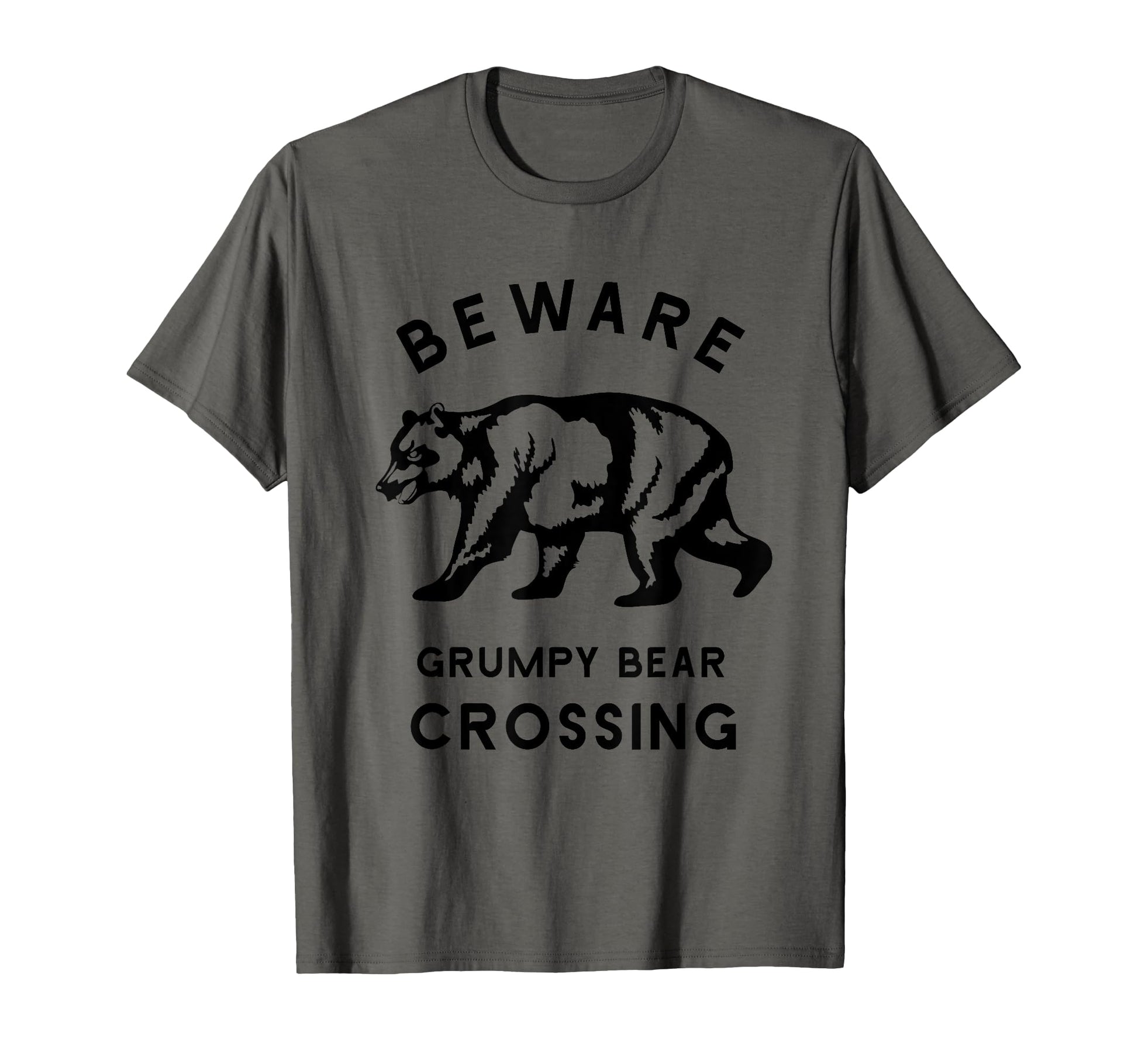 Funny Attitude Beware Grumpy Bear T-Shirt - Minimalist Print Unisex - T-Shirt, Sweatshirt, Hoodie