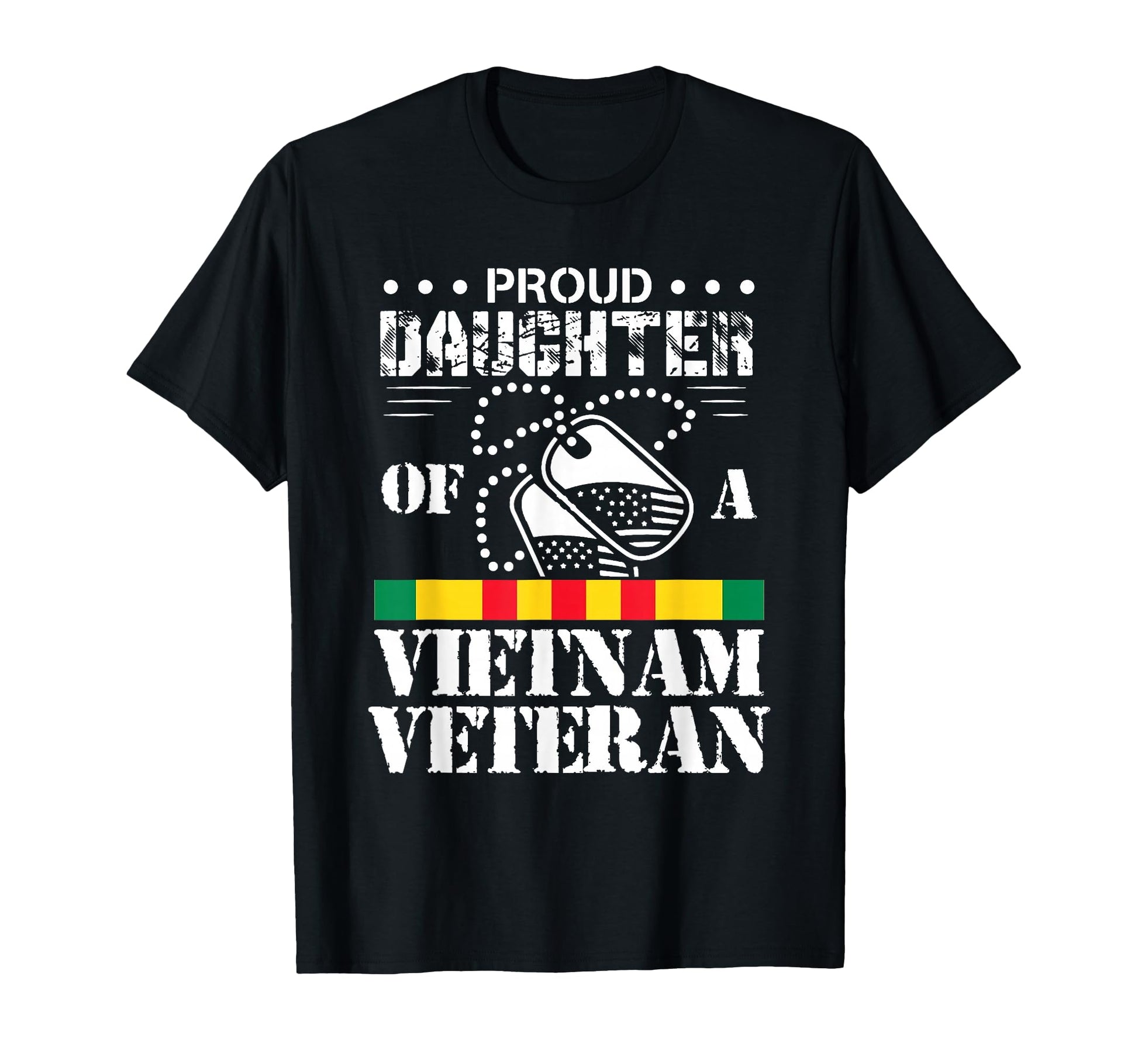 Proud Daughter Vietnam Veteran Small T-Shirt - Trendy Graphic for Adults - T-Shirt, Sweatshirt, Hoodie