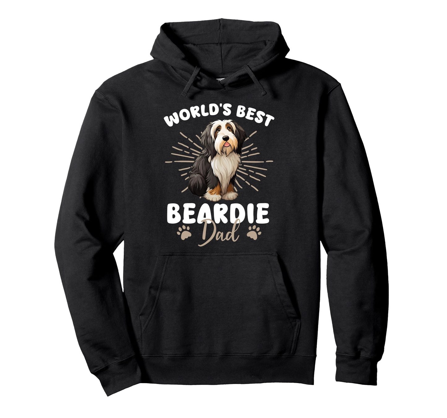 Bearded Collie Dog Worlds Best Hoodie - Casual Everyday Wear for Adults - T-Shirt, Sweatshirt, Hoodie