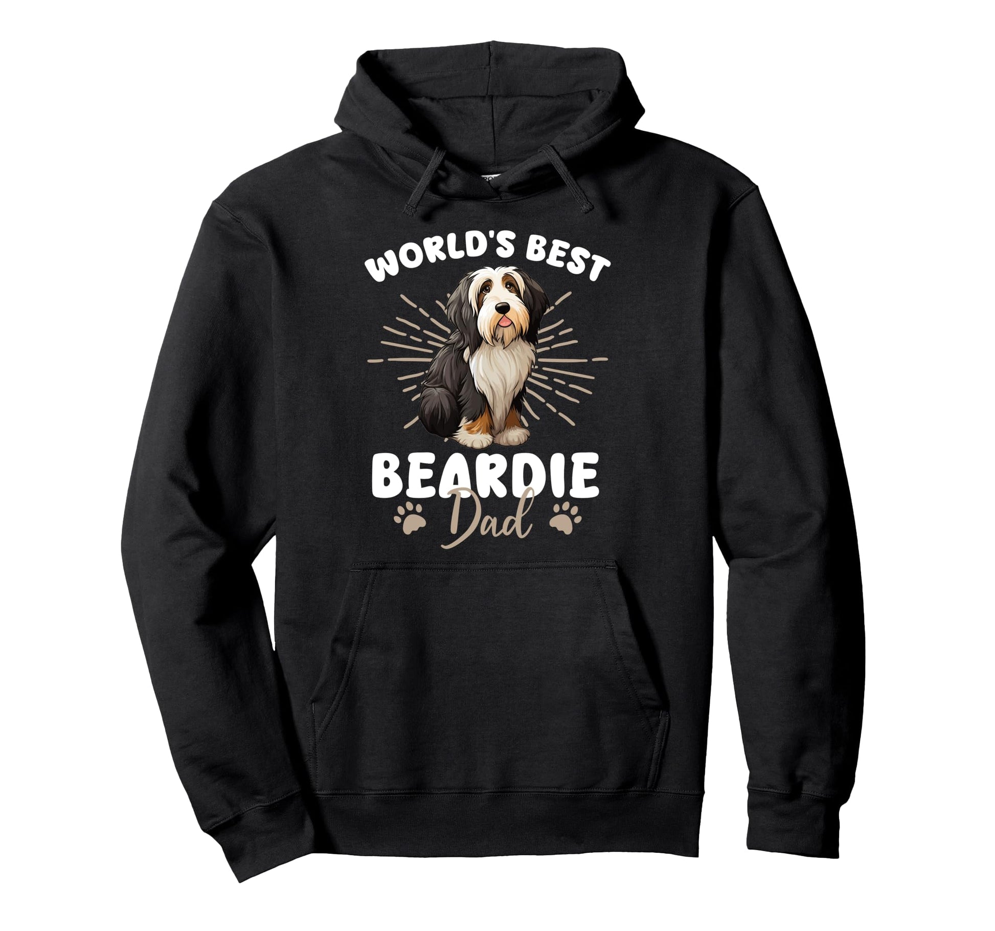 Bearded Collie Dog Worlds Best Hoodie - Casual Everyday Wear for Adults - T-Shirt, Sweatshirt, Hoodie