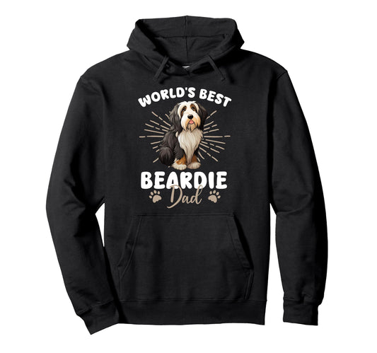 Bearded Collie Dog Worlds Best Hoodie - Casual Everyday Wear for Adults - T-Shirt, Sweatshirt, Hoodie