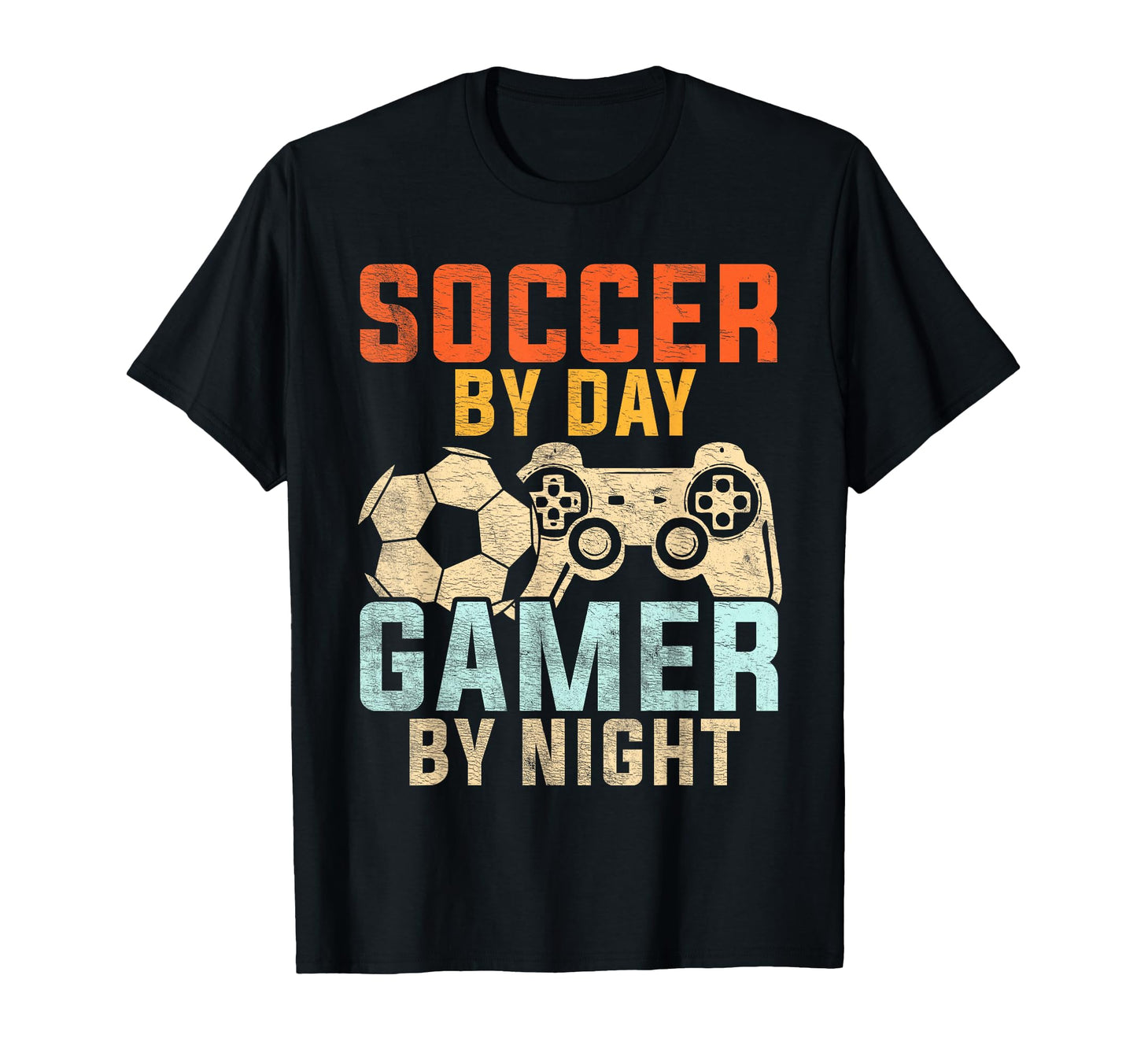 Soccer Day Gamer Night Soccer Gamer T-Shirt - Custom Art Print Unisex - T-Shirt, Sweatshirt, Hoodie