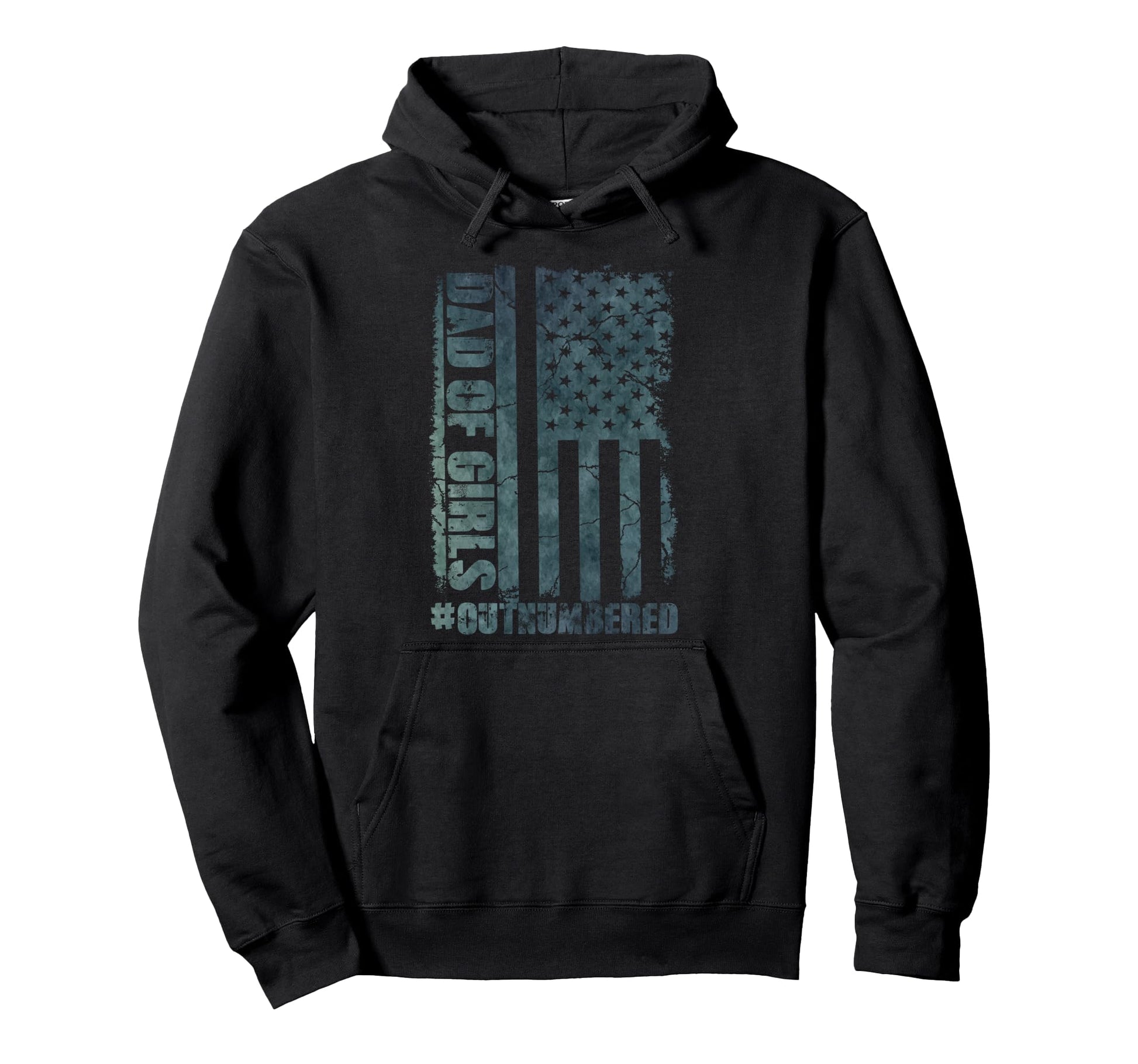 Dad Outnumbered Funny Daddy Fathers Hoodie - Aesthetic Graphic Unisex - T-Shirt, Sweatshirt, Hoodie