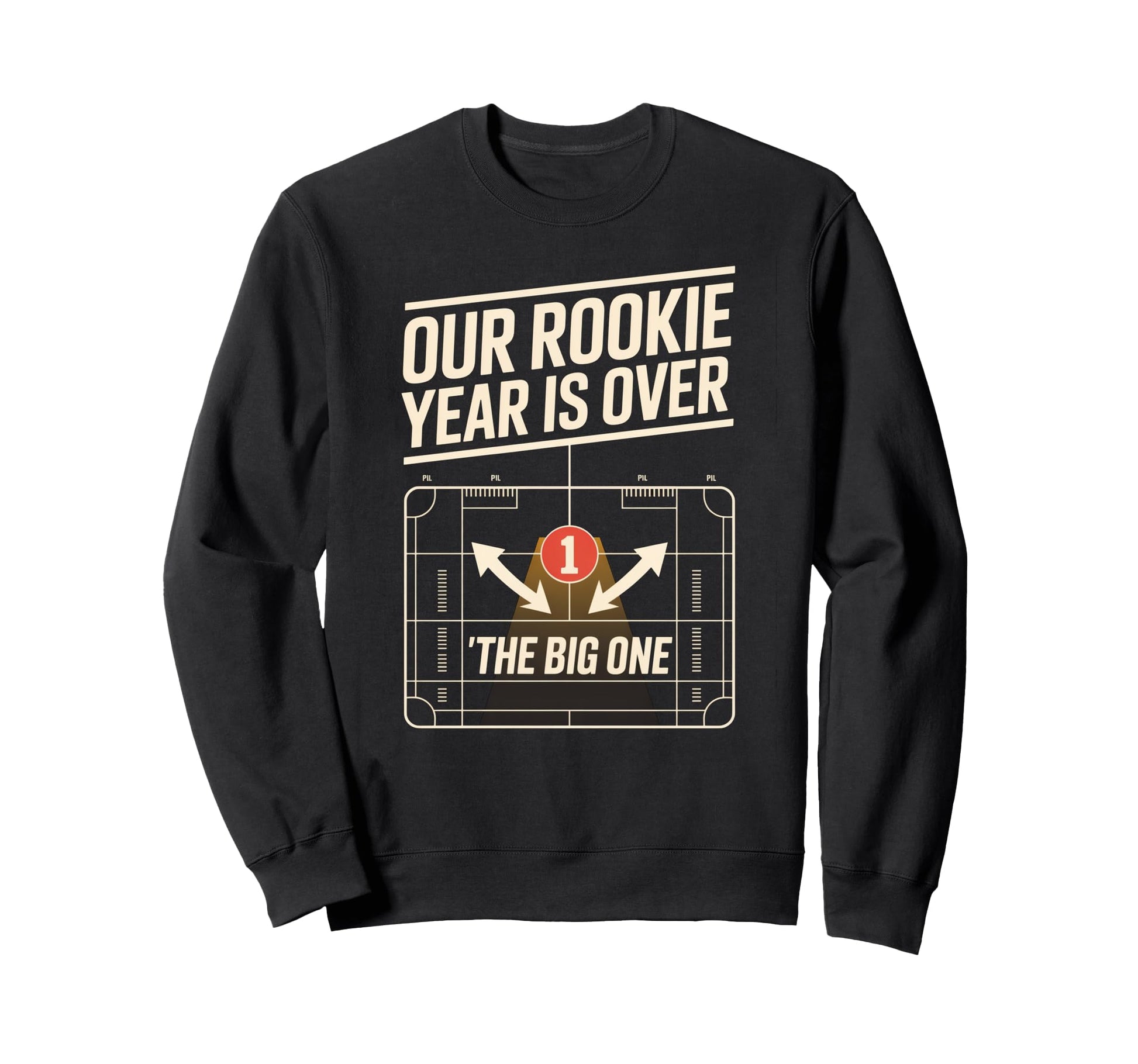 Rookie 1St Year Funny First Sweatshirt - Minimalist Print for Adults - T-Shirt, Sweatshirt, Hoodie