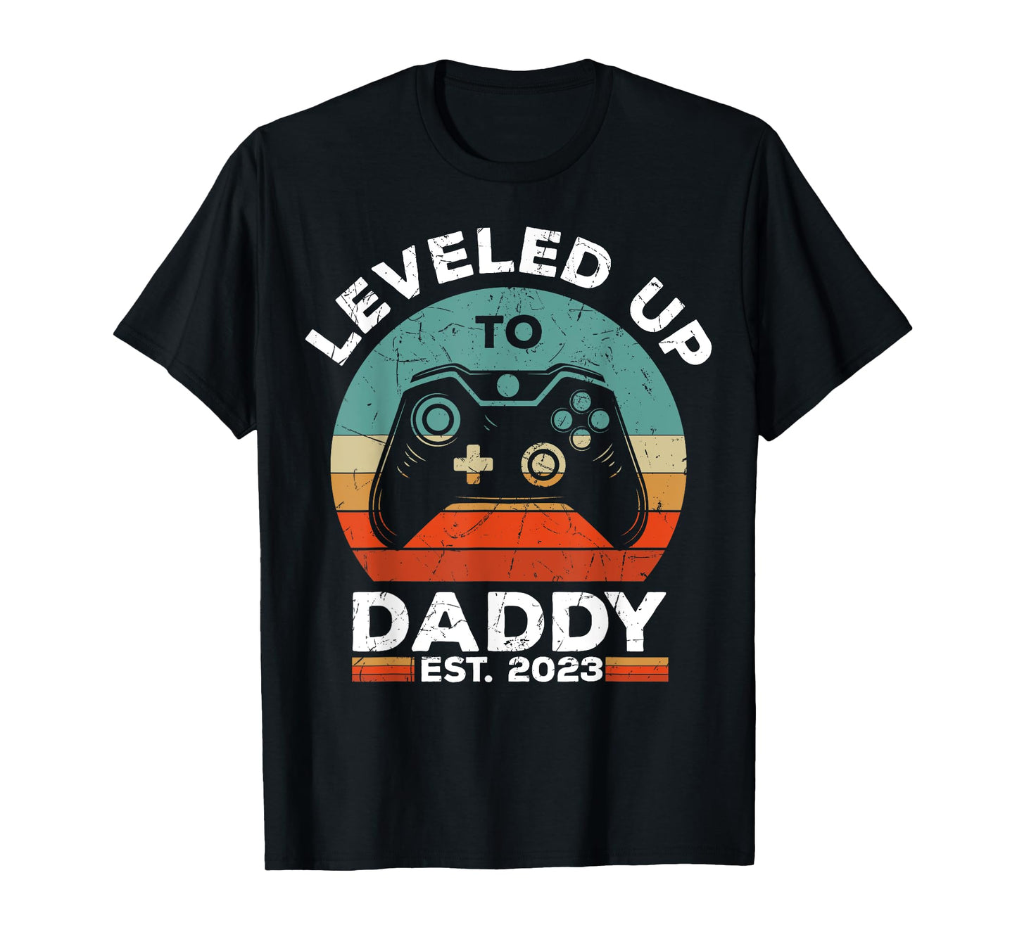 Leveled Up To Daddy 2023 Promoted To T-Shirt - Minimalist Print for Adults - T-Shirt, Sweatshirt, Hoodie