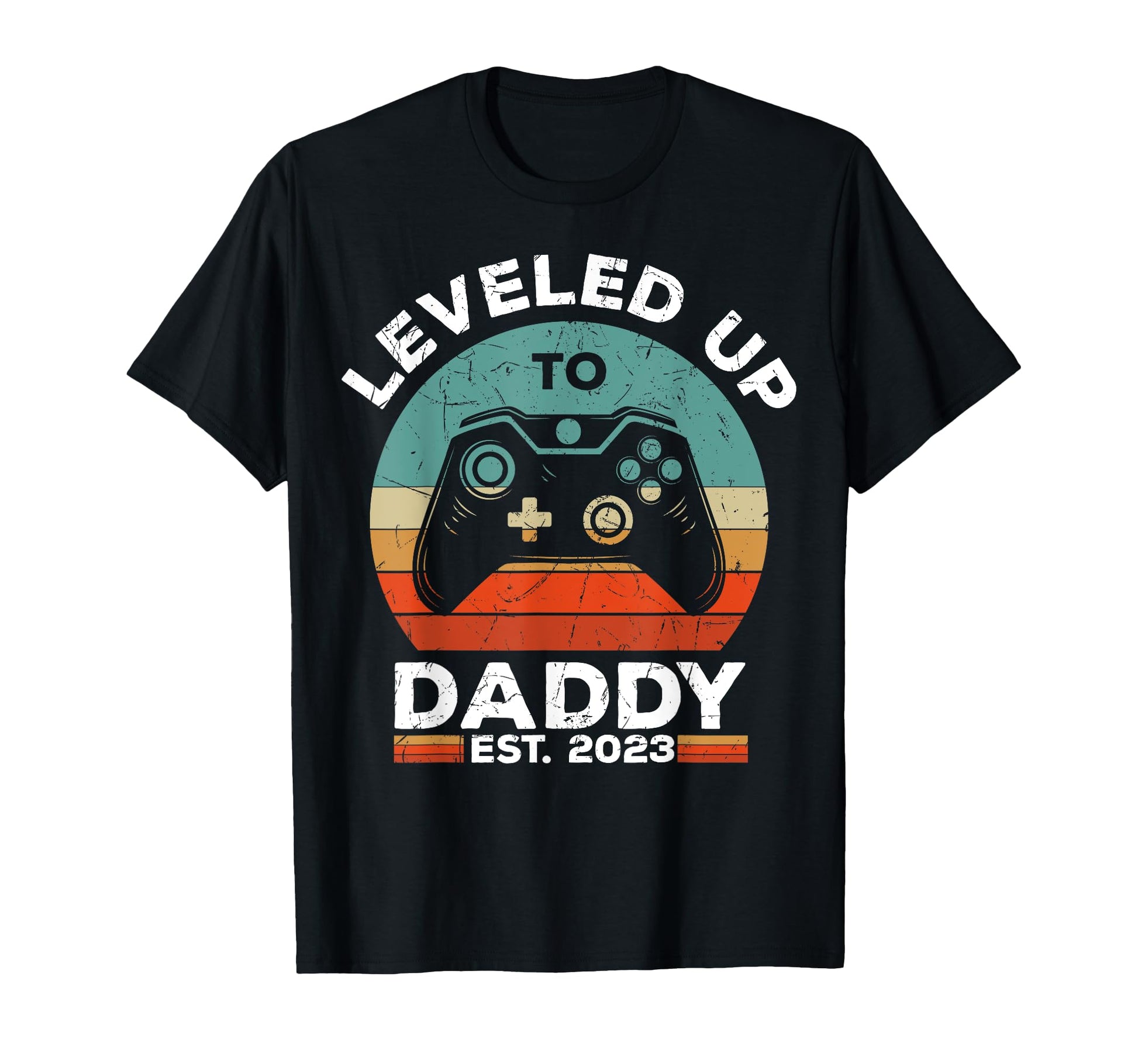 Leveled Up To Daddy 2023 Promoted To T-Shirt - Minimalist Print for Adults - T-Shirt, Sweatshirt, Hoodie