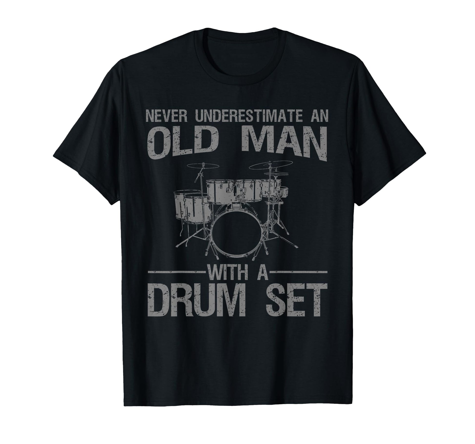 Funny Drummer Art Grandpa Drumline T-Shirt - Graphic Print for Adults - T-Shirt, Sweatshirt, Hoodie