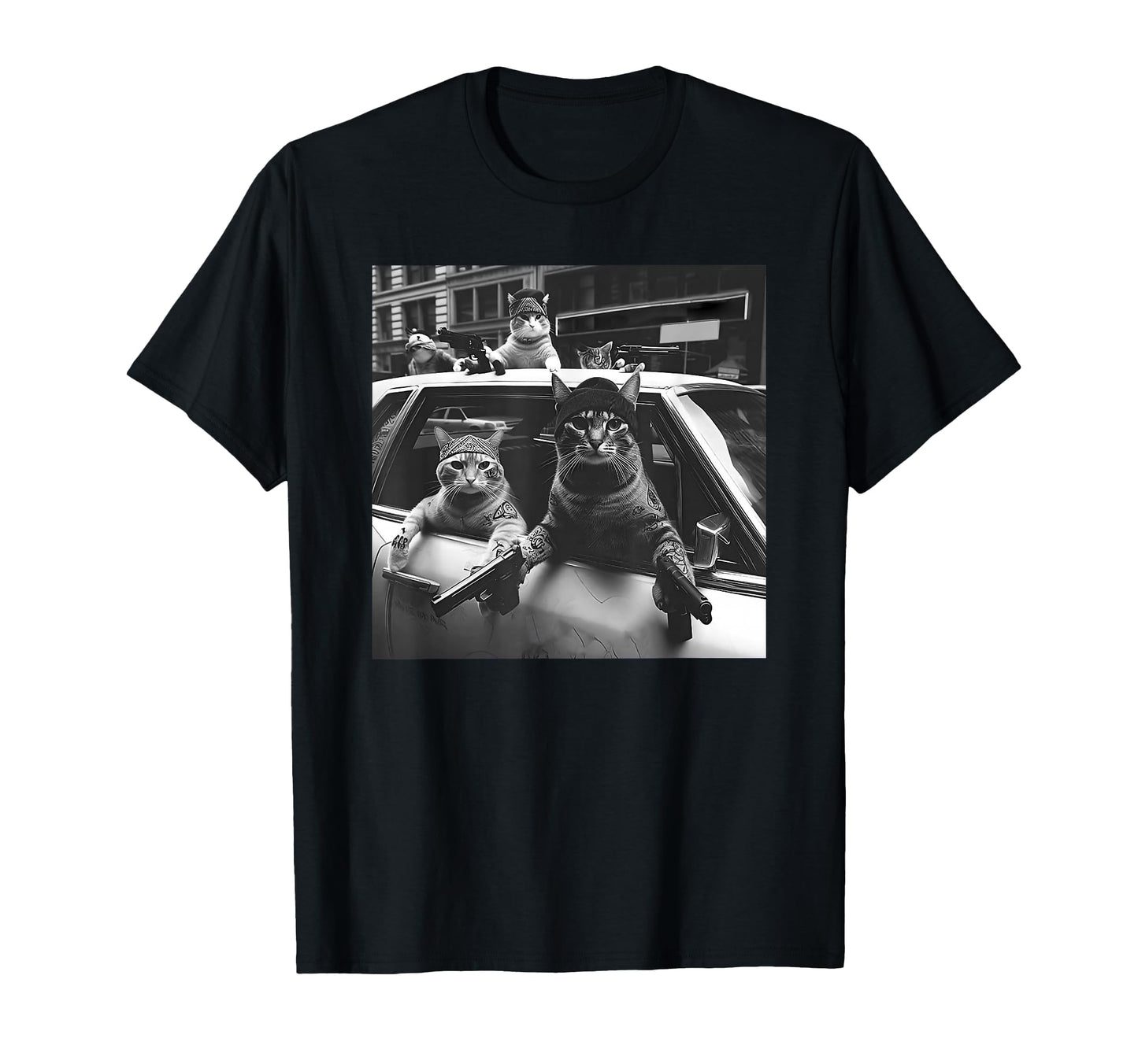 Funny Cat Gang T-Shirt - Graphic Print Men Women - T-Shirt, Sweatshirt, Hoodie
