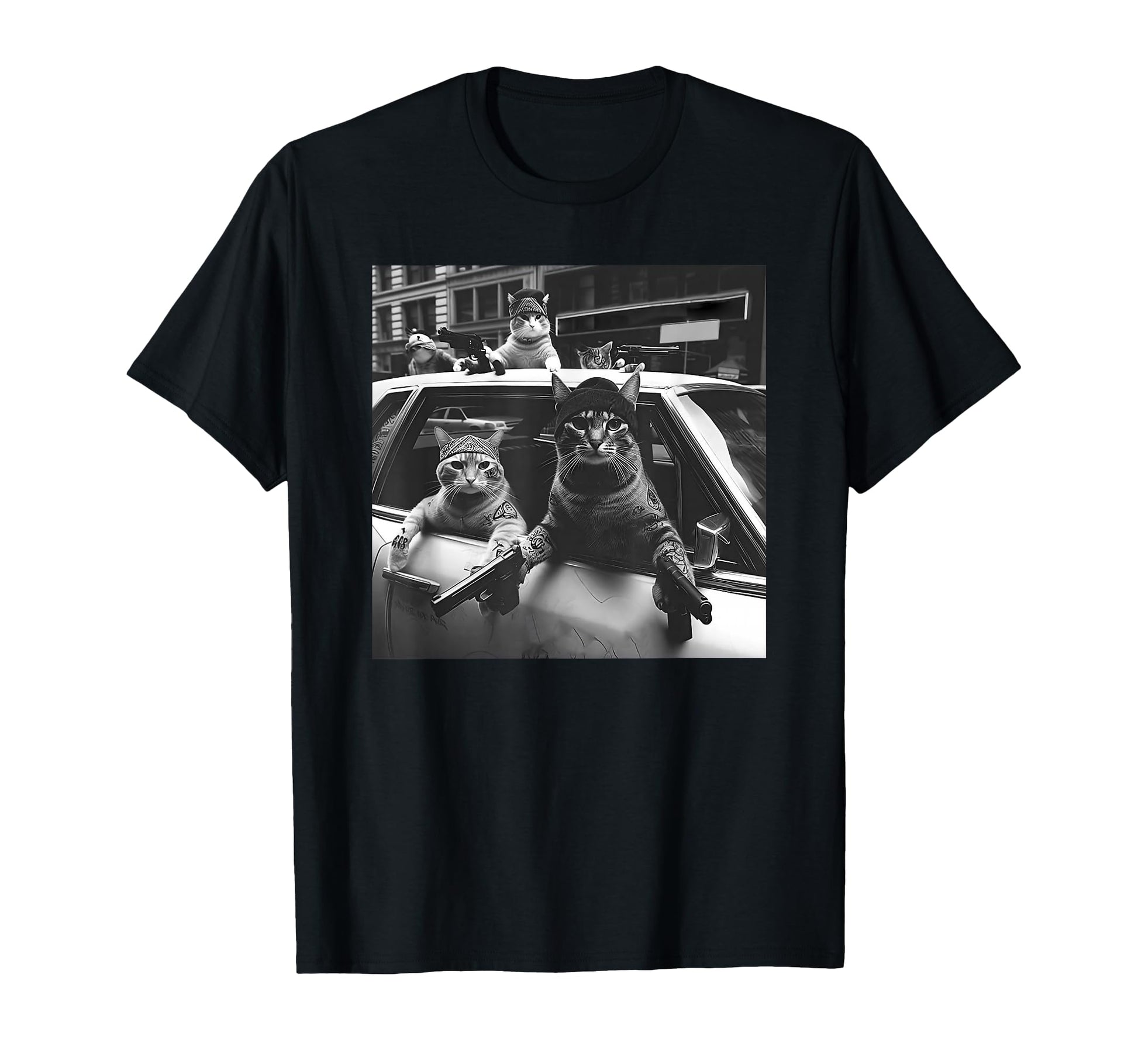 Funny Cat Gang T-Shirt - Graphic Print Men Women - T-Shirt, Sweatshirt, Hoodie