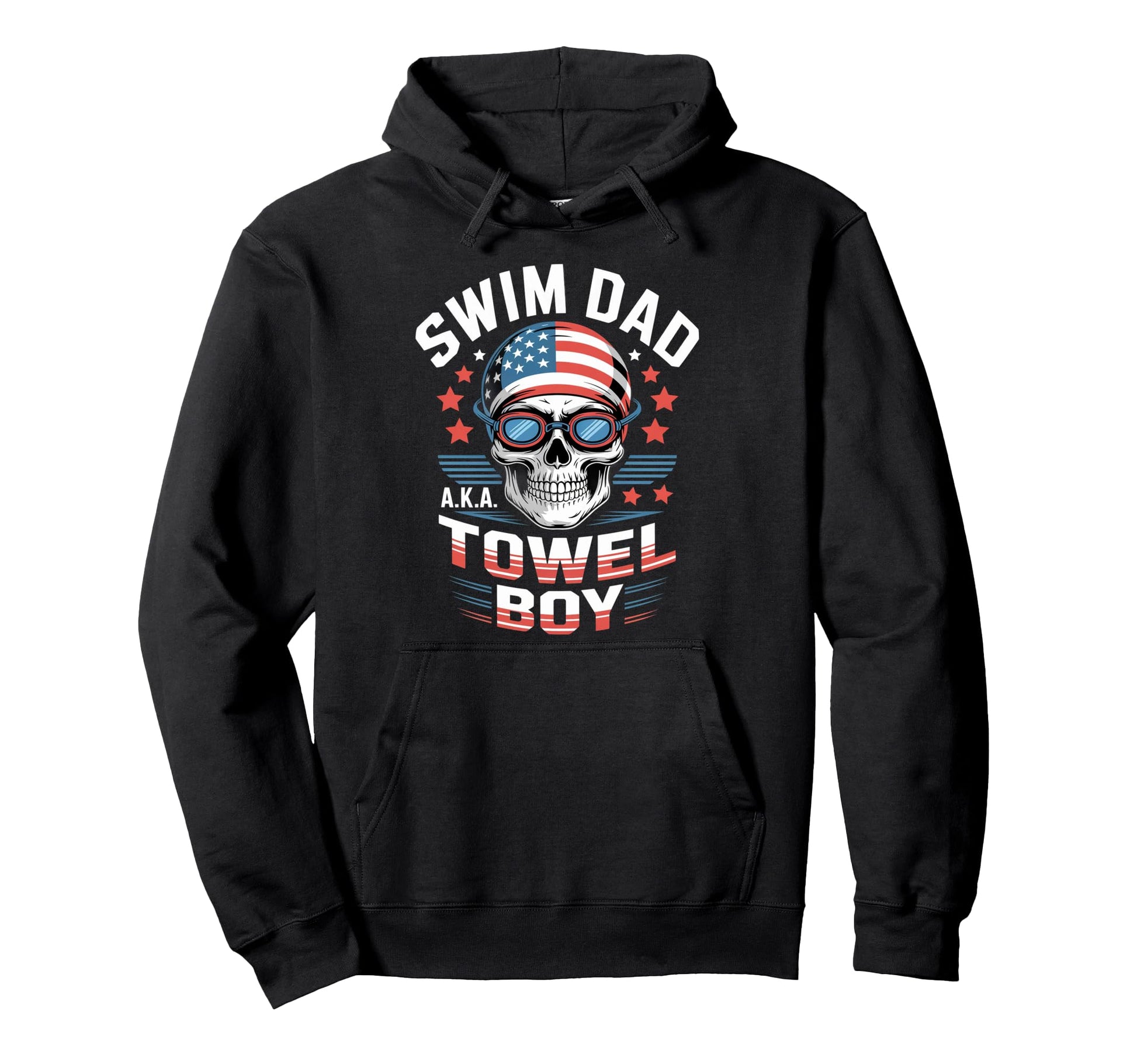 Swim Dad Aka Towel Swimming Hoodie - Casual Everyday Wear Unisex - T-Shirt, Sweatshirt, Hoodie