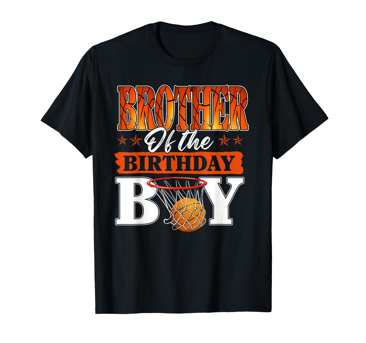 Basketball Brother Birthday Family T-Shirt - Aesthetic Graphic Unisex - T-Shirt, Sweatshirt, Hoodie