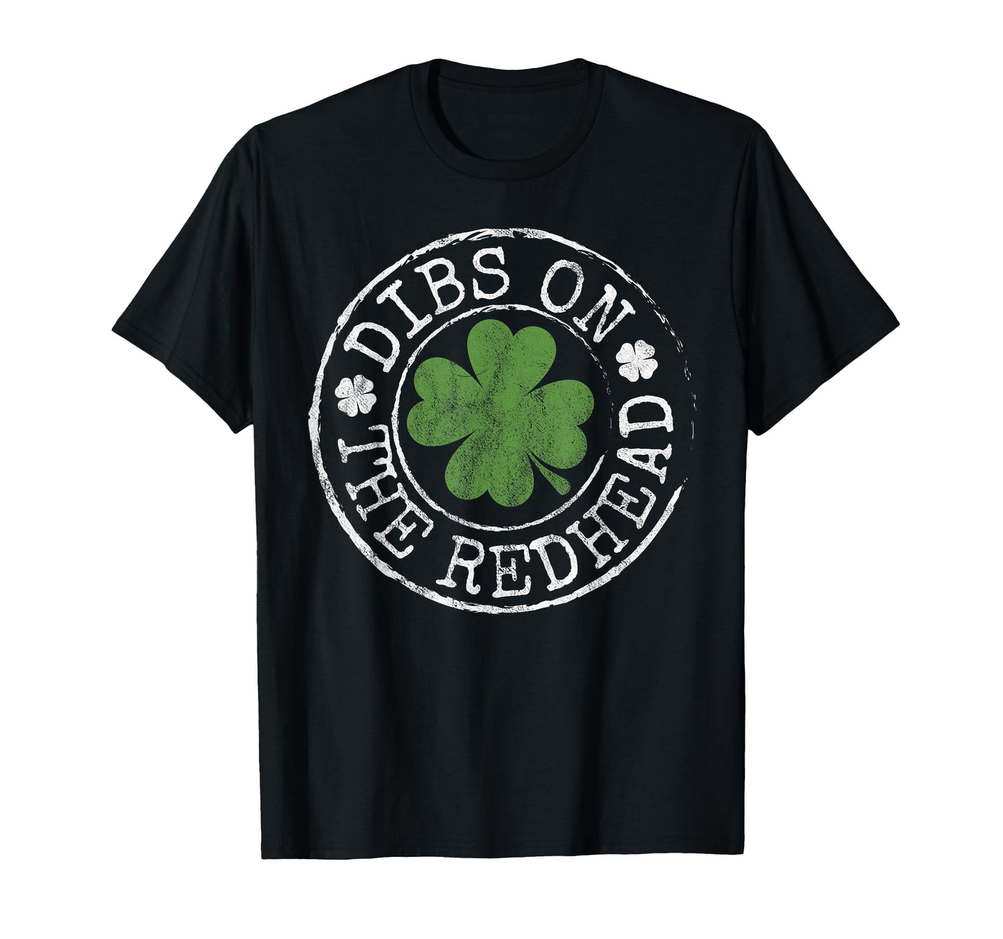 Dibs Redhead Funny Clovers Stamp St T-Shirt - Graphic Print for Adults - T-Shirt, Sweatshirt, Hoodie