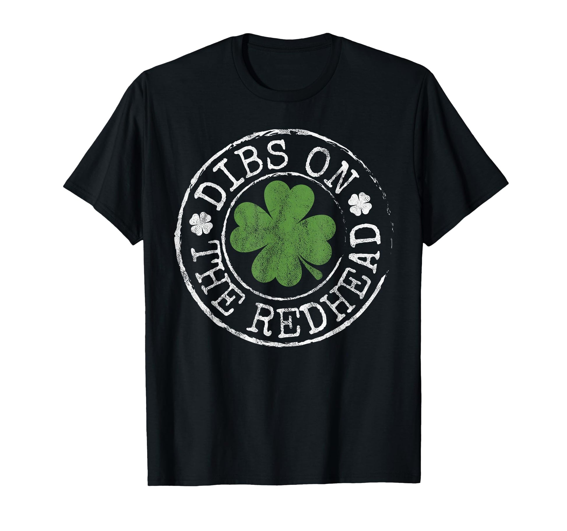 Dibs Redhead Funny Clovers Stamp St T-Shirt - Graphic Print for Adults - T-Shirt, Sweatshirt, Hoodie