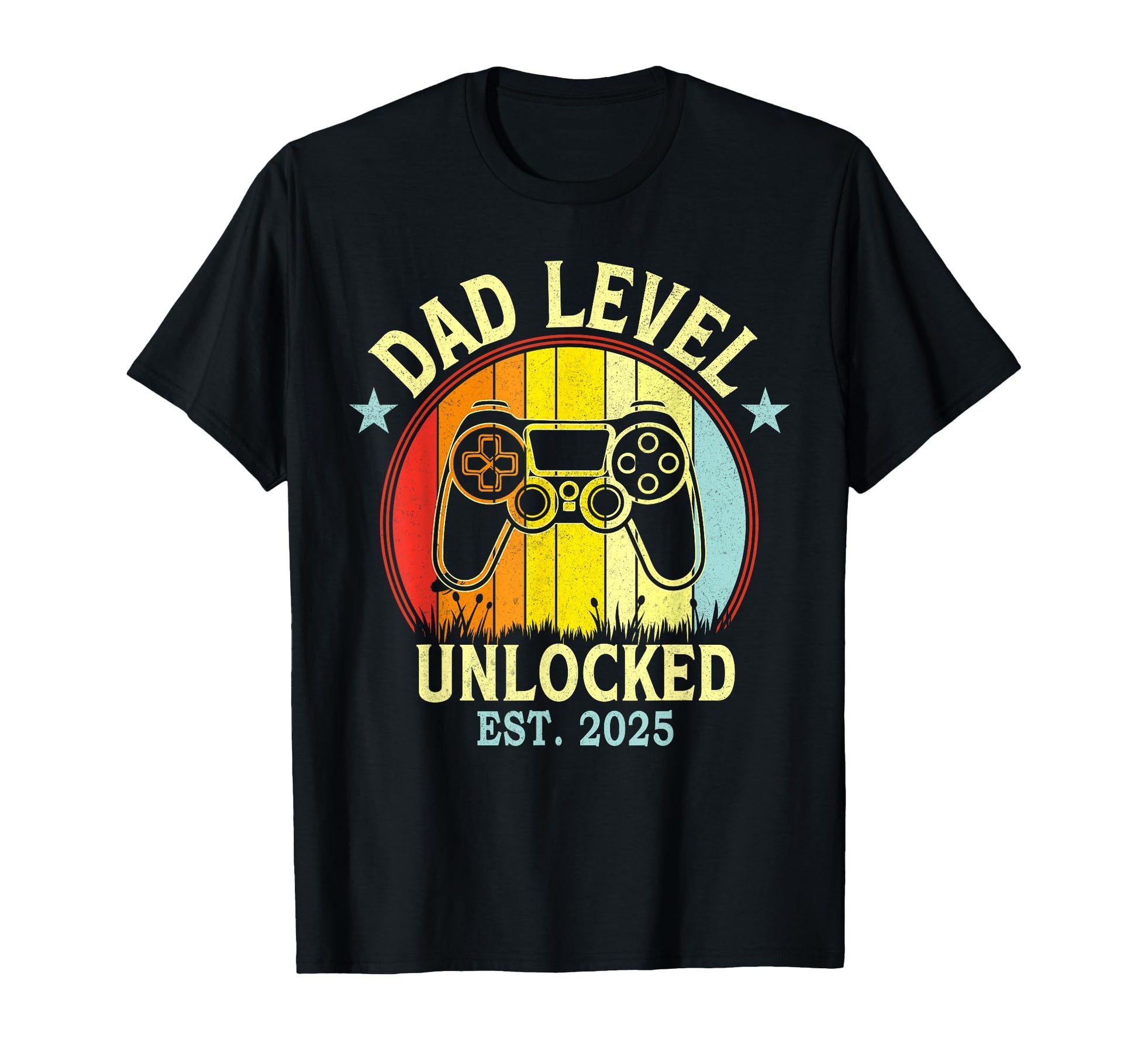 Dad Level Unlocked Est 2025 Fathers T-Shirt - Unique Graphic for Adults - T-Shirt, Sweatshirt, Hoodie