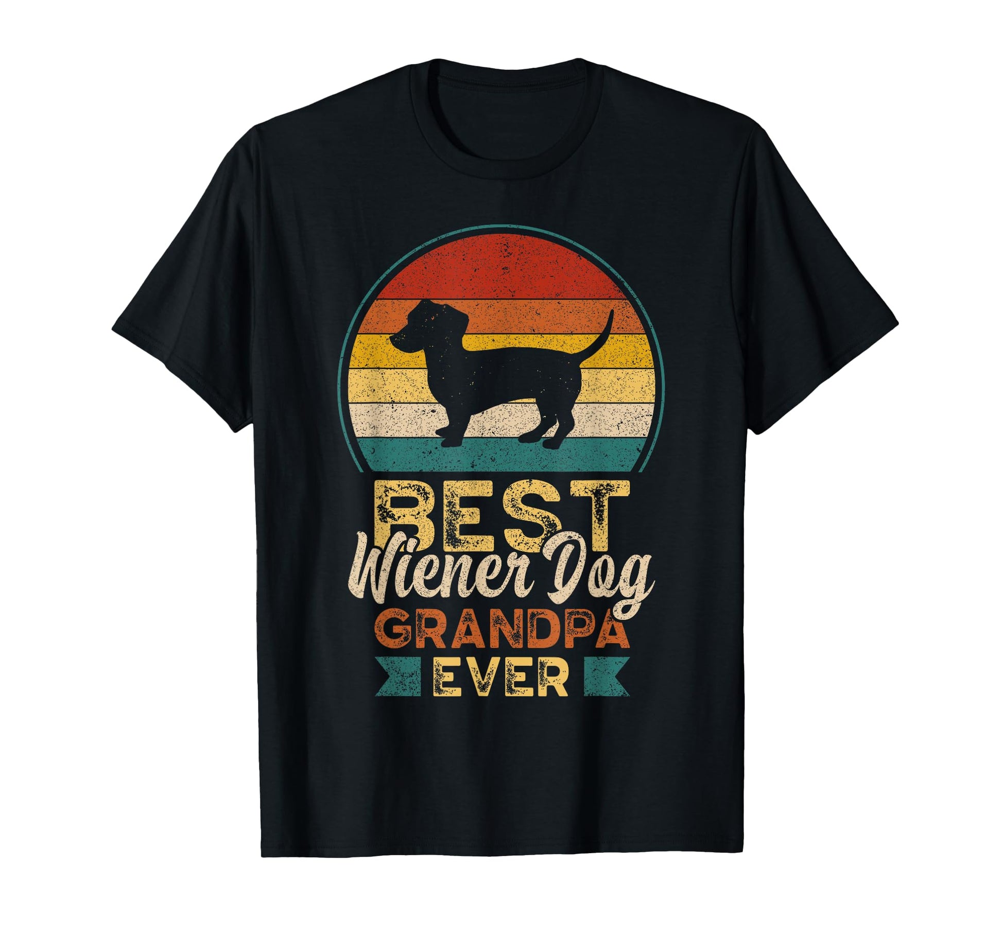 Best Wiener Dog Grandpa Ever Fathers T-Shirt - Aesthetic Graphic Men Women - T-Shirt, Sweatshirt, Hoodie