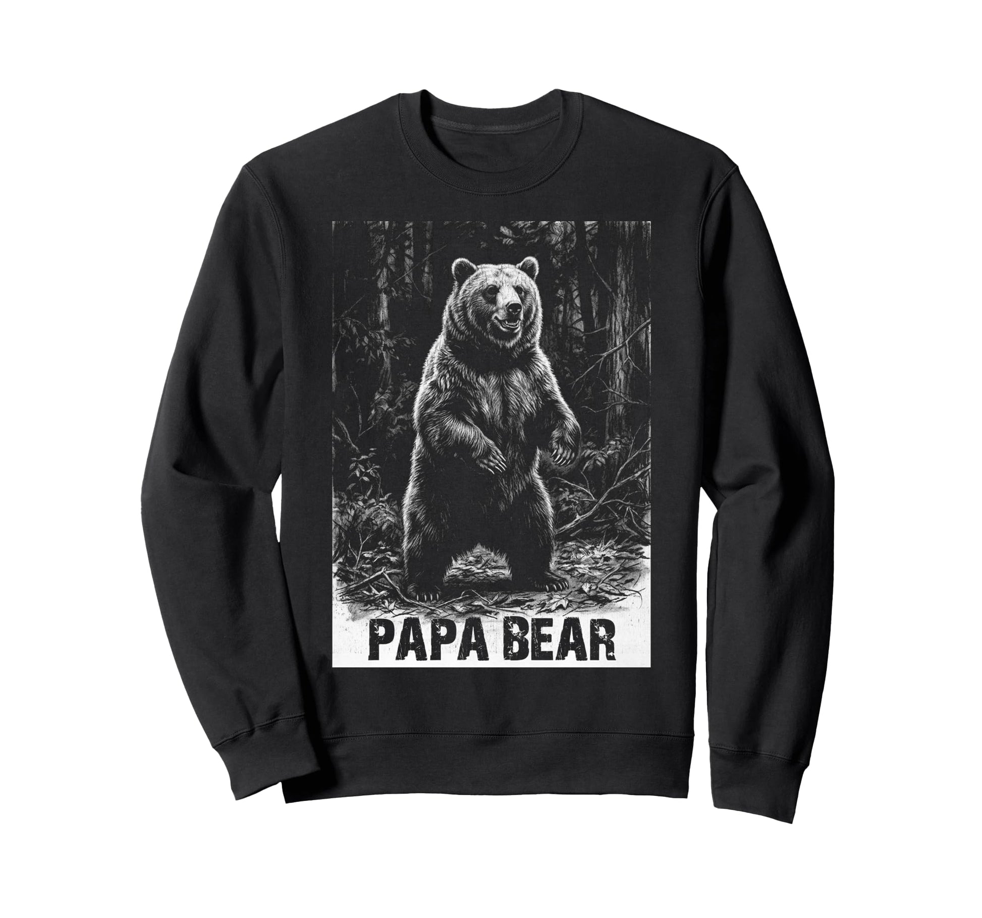Papa Bear Family Matching Dad Sweatshirt - Unique Graphic Unisex - T-Shirt, Sweatshirt, Hoodie