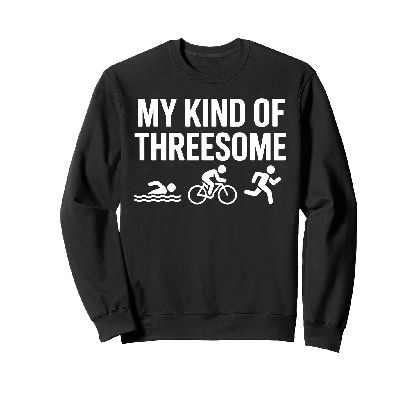 Triathlon Art Swimming Cycling Running Sweatshirt - Minimalist Print Unisex - T-Shirt, Sweatshirt, Hoodie