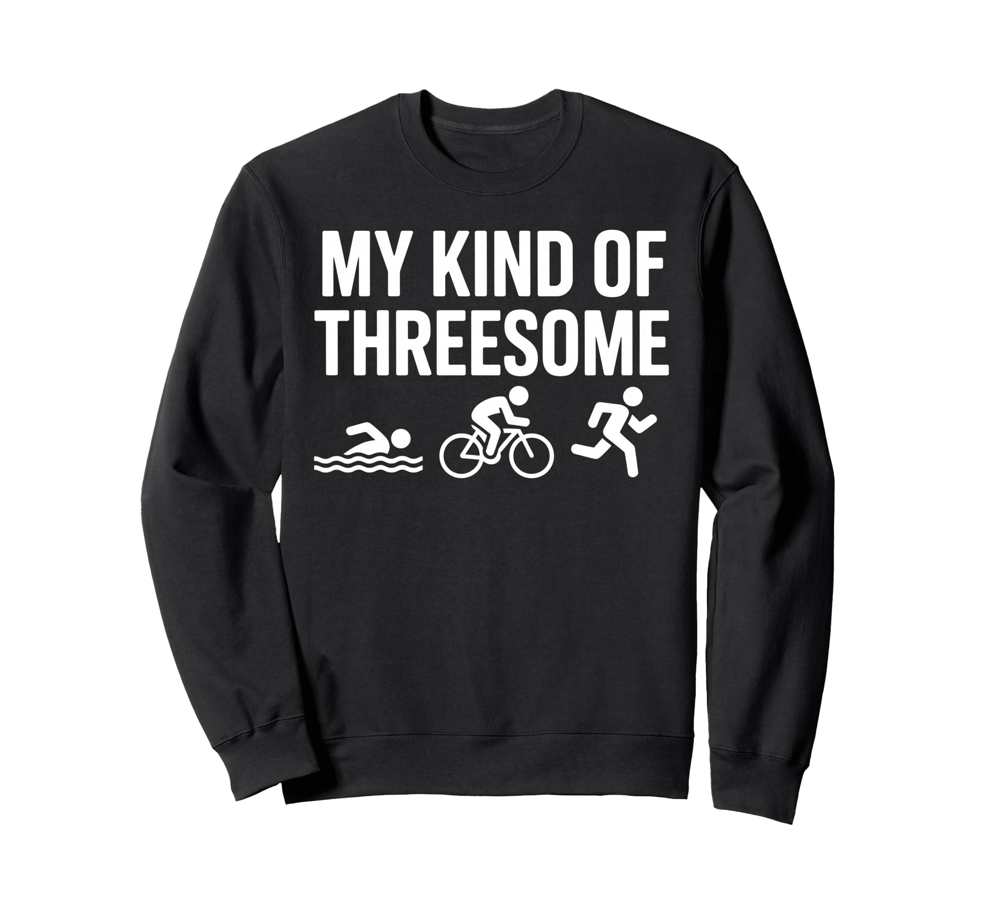 Triathlon Art Swimming Cycling Running Sweatshirt - Minimalist Print Unisex - T-Shirt, Sweatshirt, Hoodie