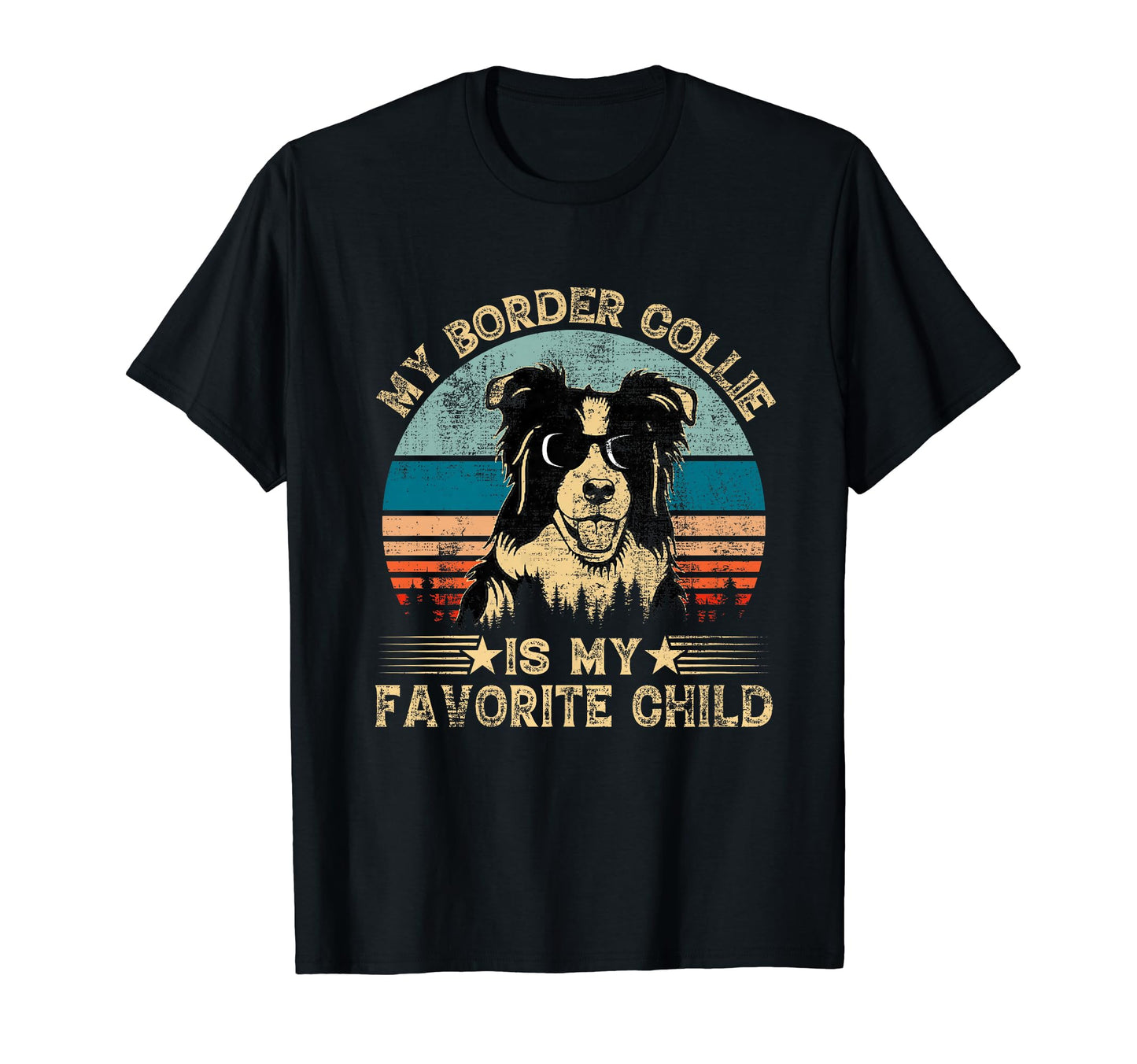 My Border Collie Dog Is My Favorite T-Shirt - Minimalist Print Unisex - T-Shirt, Sweatshirt, Hoodie