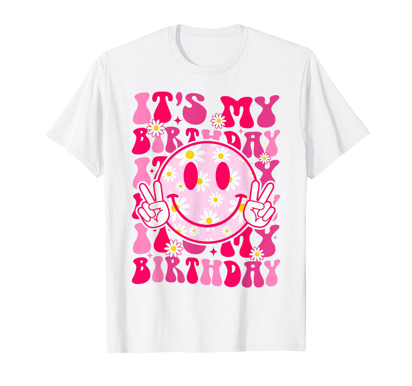 Groovy Its My Birthday Teens Preppy T-Shirt - Custom Art Print Unisex - T-Shirt, Sweatshirt, Hoodie