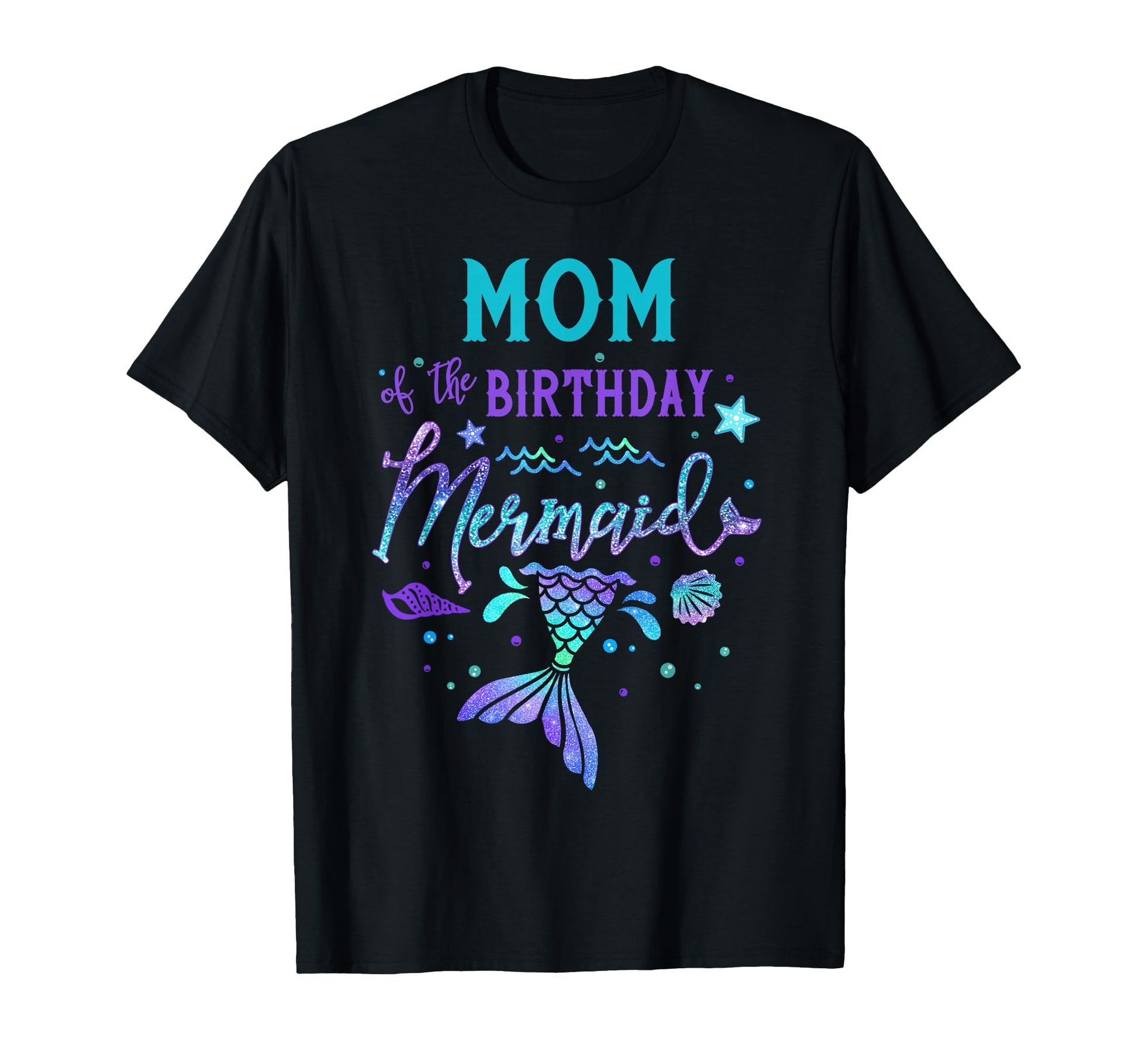 Mom Birthday Mermaid Theme Party T-Shirt - Custom Art Print for Adults - T-Shirt, Sweatshirt, Hoodie