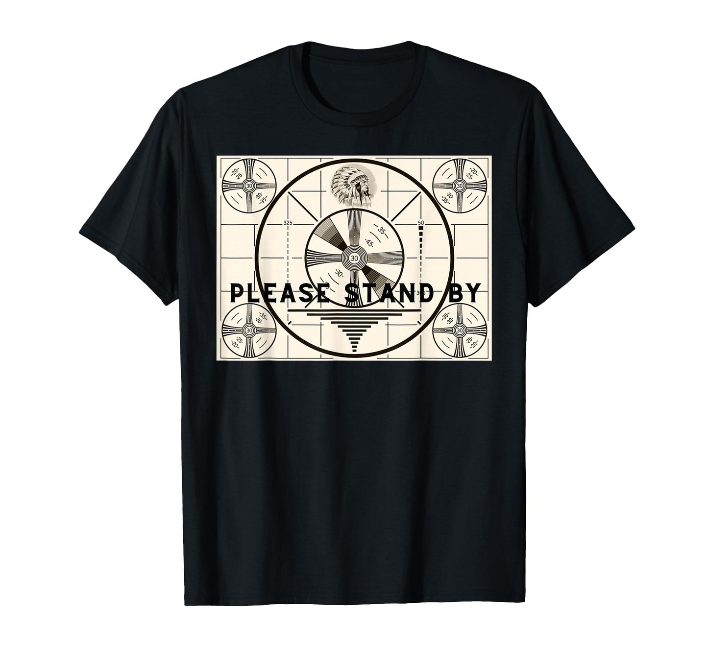 Old Tv Test Pattern Please Stand T-Shirt - Streetwear Style for Adults - T-Shirt, Sweatshirt, Hoodie