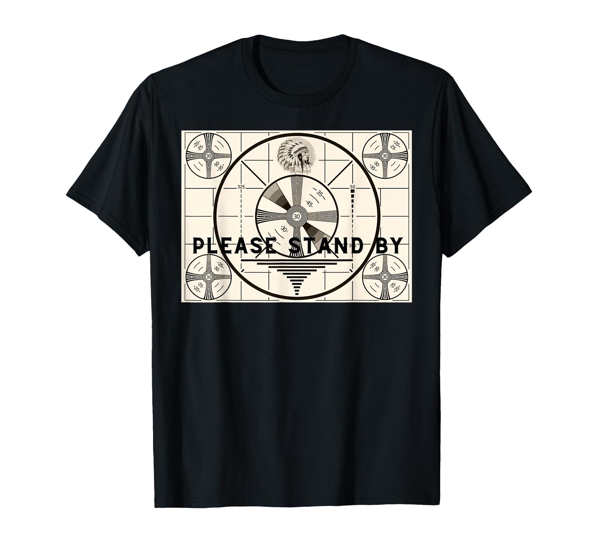 Old Tv Test Pattern Please Stand T-Shirt - Streetwear Style for Adults - T-Shirt, Sweatshirt, Hoodie