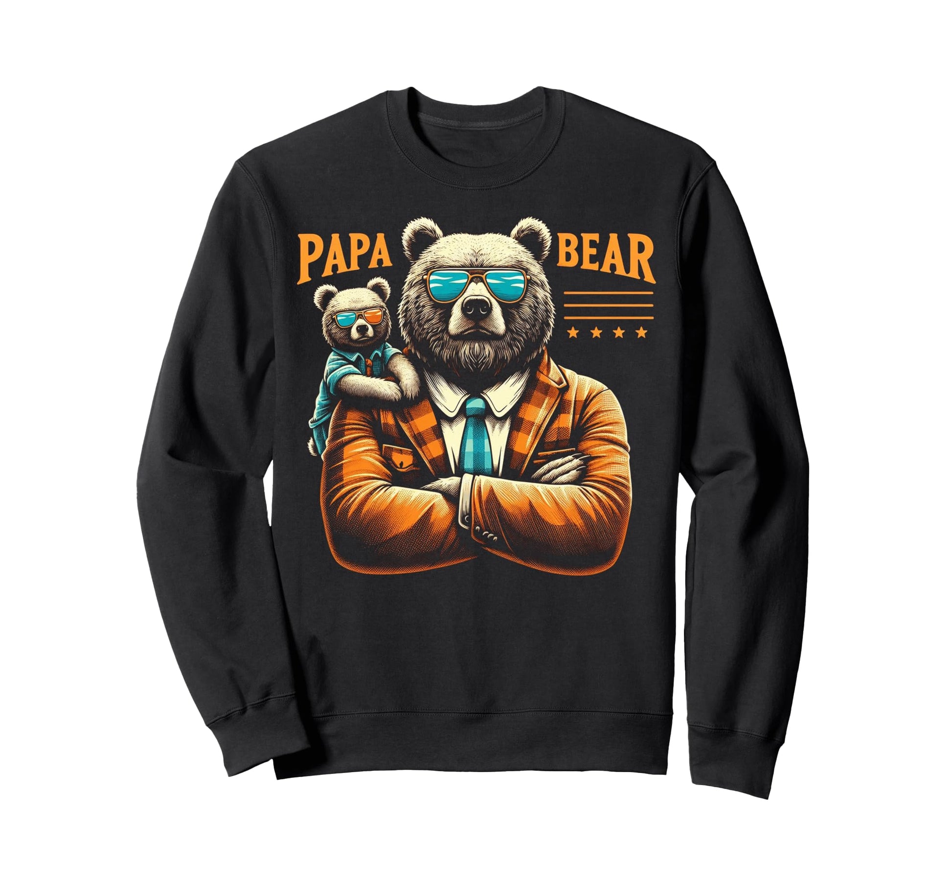 Papa Bear Funny Bears Animal Lover Sweatshirt - Trendy Graphic Men Women - T-Shirt, Sweatshirt, Hoodie