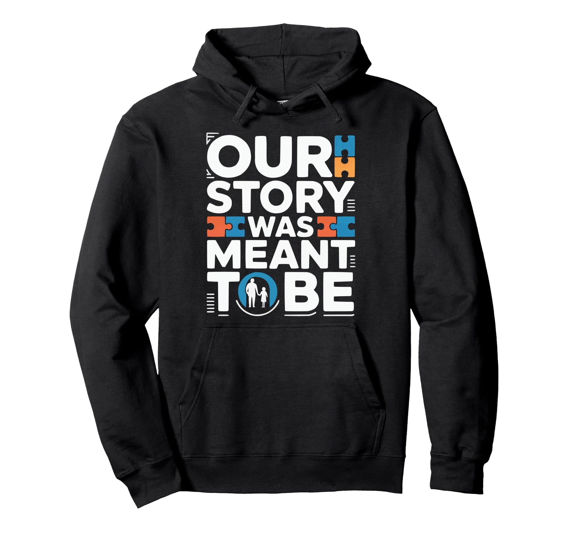 Adoptive Dad Adoption Fathers Day Hoodie - Custom Art Print for Adults - T-Shirt, Sweatshirt, Hoodie