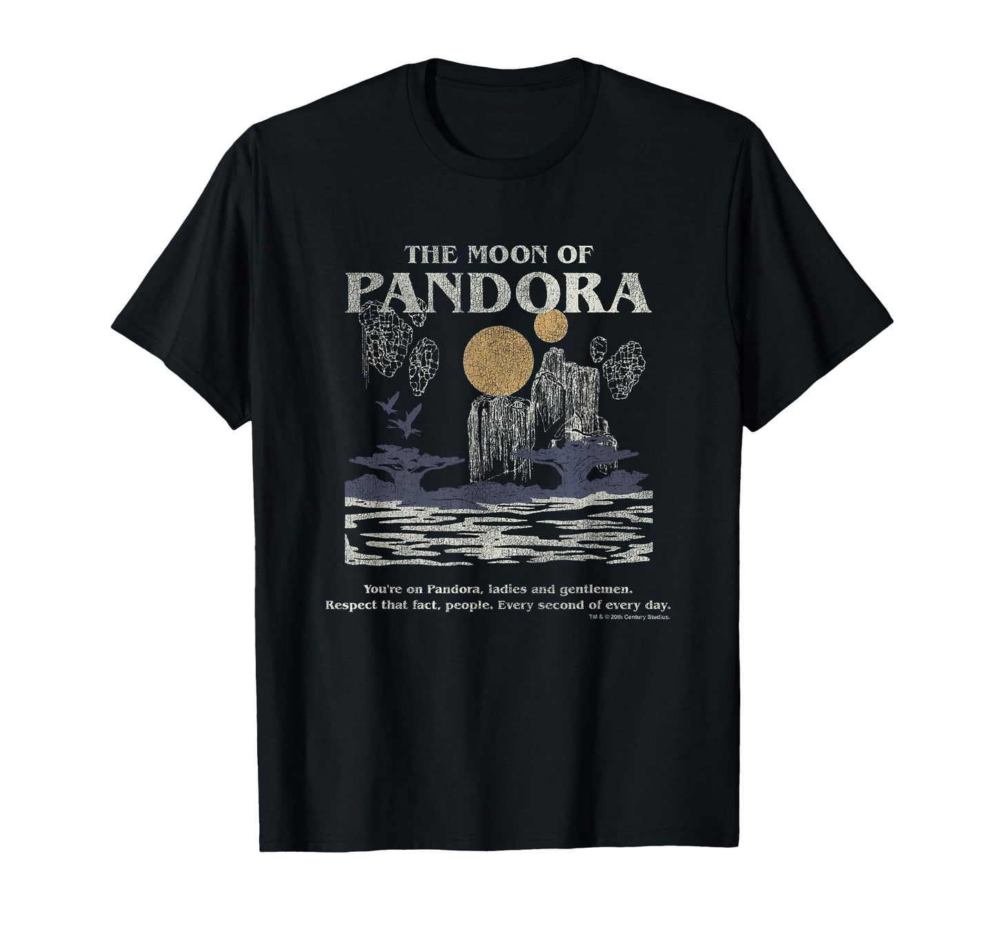 Avatar Moon Pandora Travel Landscape T-Shirt - Custom Art Print Men Women - T-Shirt, Sweatshirt, Hoodie