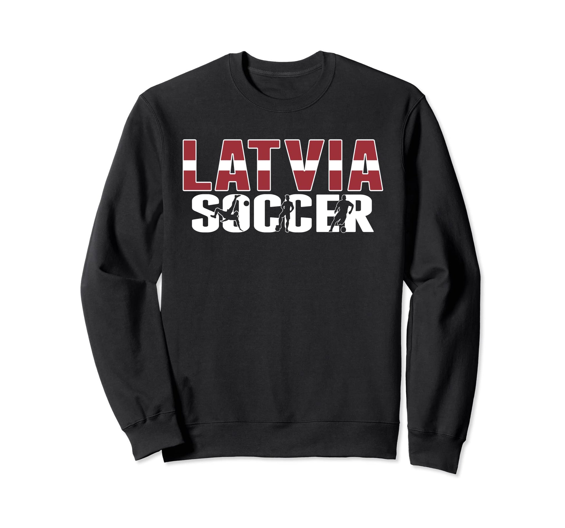 Latvia Soccer Fans Jersey Proud Sweatshirt - Minimalist Print Men Women - T-Shirt, Sweatshirt, Hoodie