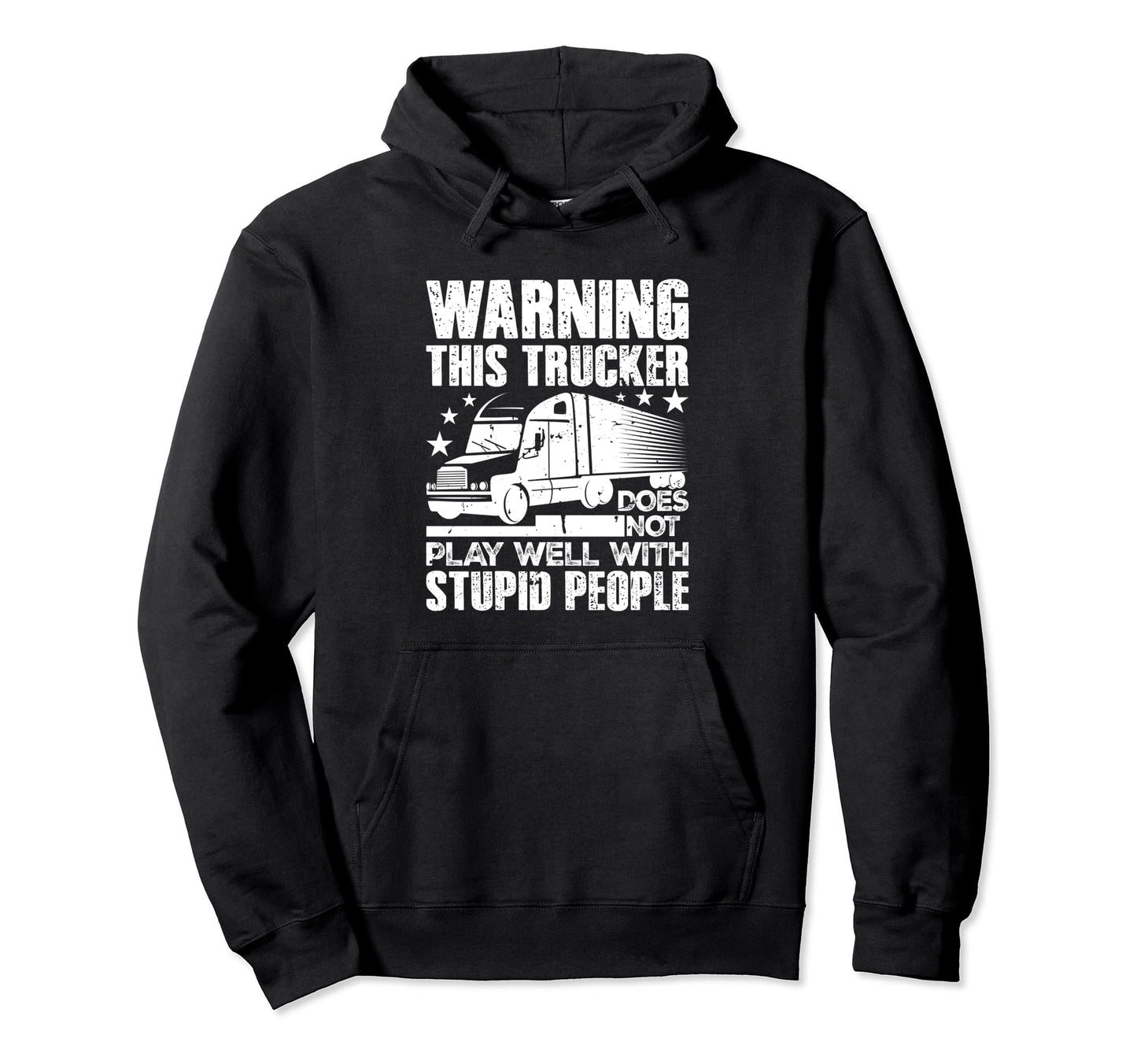 Truck Driver Trucker Freighter Delivery Hoodie - Aesthetic Graphic Unisex - T-Shirt, Sweatshirt, Hoodie