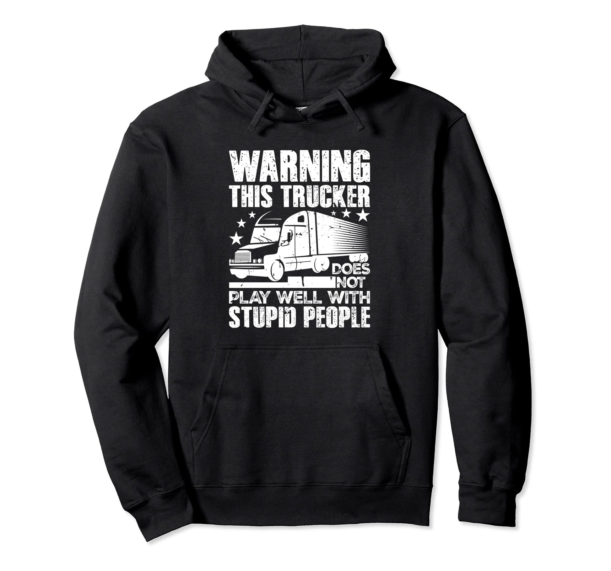Truck Driver Trucker Freighter Delivery Hoodie - Aesthetic Graphic Unisex - T-Shirt, Sweatshirt, Hoodie
