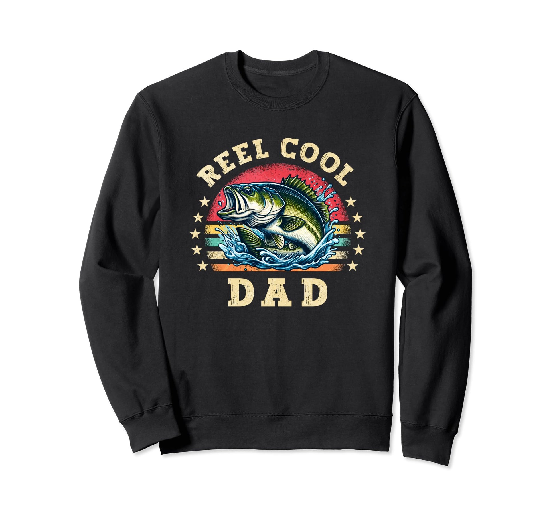 Reel Dad Fishing Dad Fathers Sweatshirt - Casual Everyday Wear Men Women - T-Shirt, Sweatshirt, Hoodie