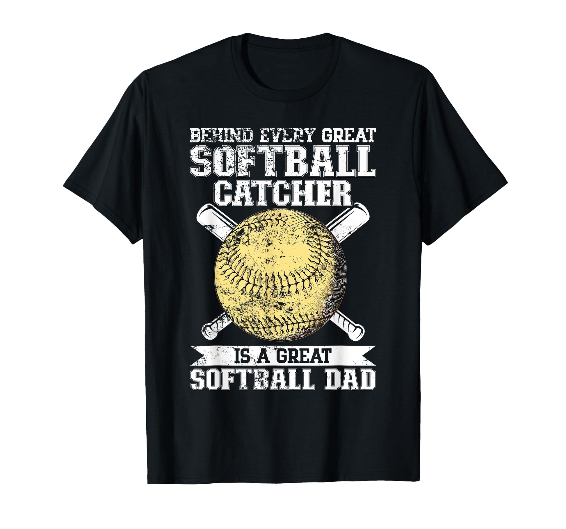 Softball Catcher Dad Pitcher T-Shirt - Casual Everyday Wear for Adults - T-Shirt, Sweatshirt, Hoodie