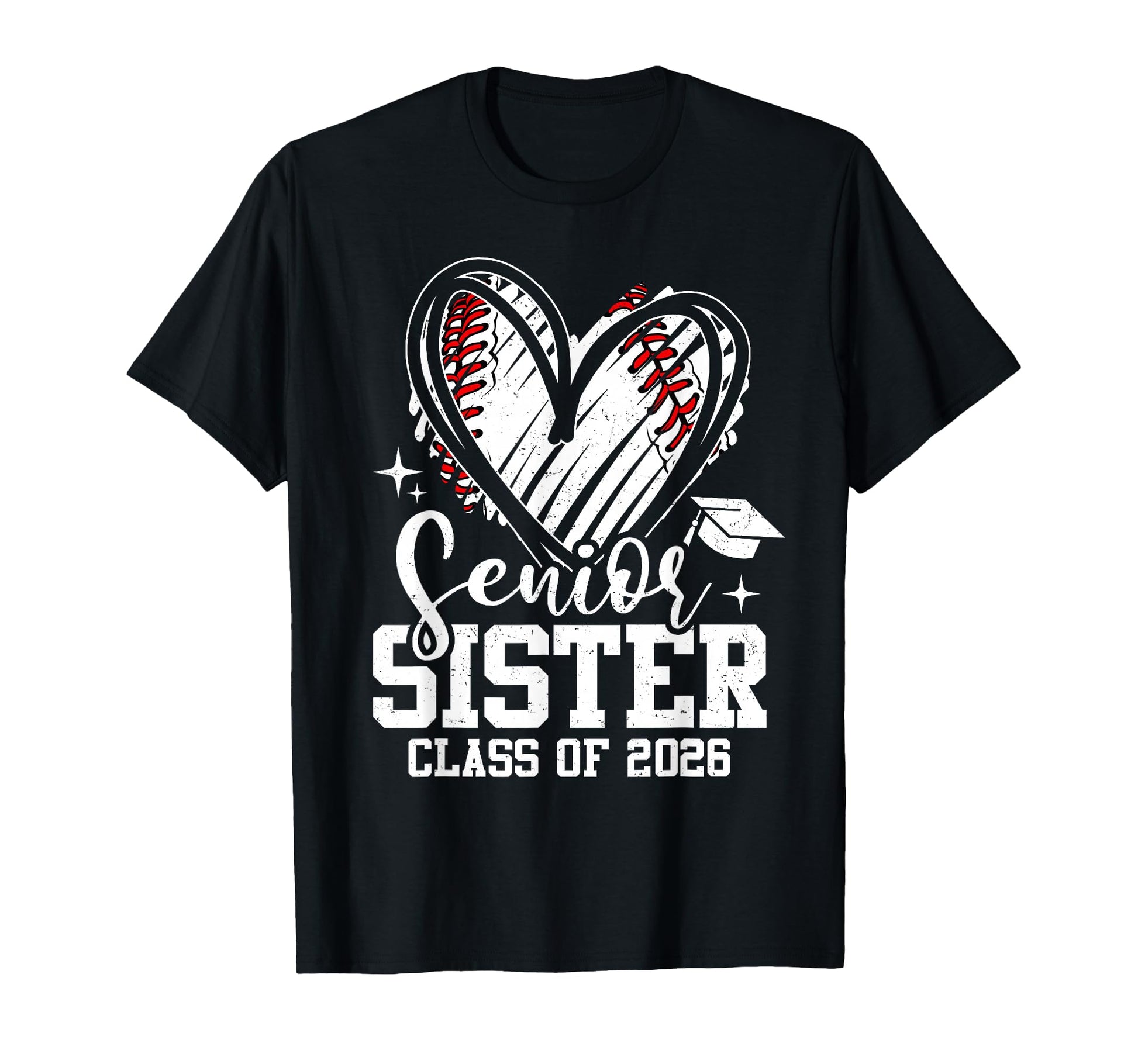 Senior Sister Class 2026 Baseball T-Shirt - Novelty Apparel Unisex - T-Shirt, Sweatshirt, Hoodie
