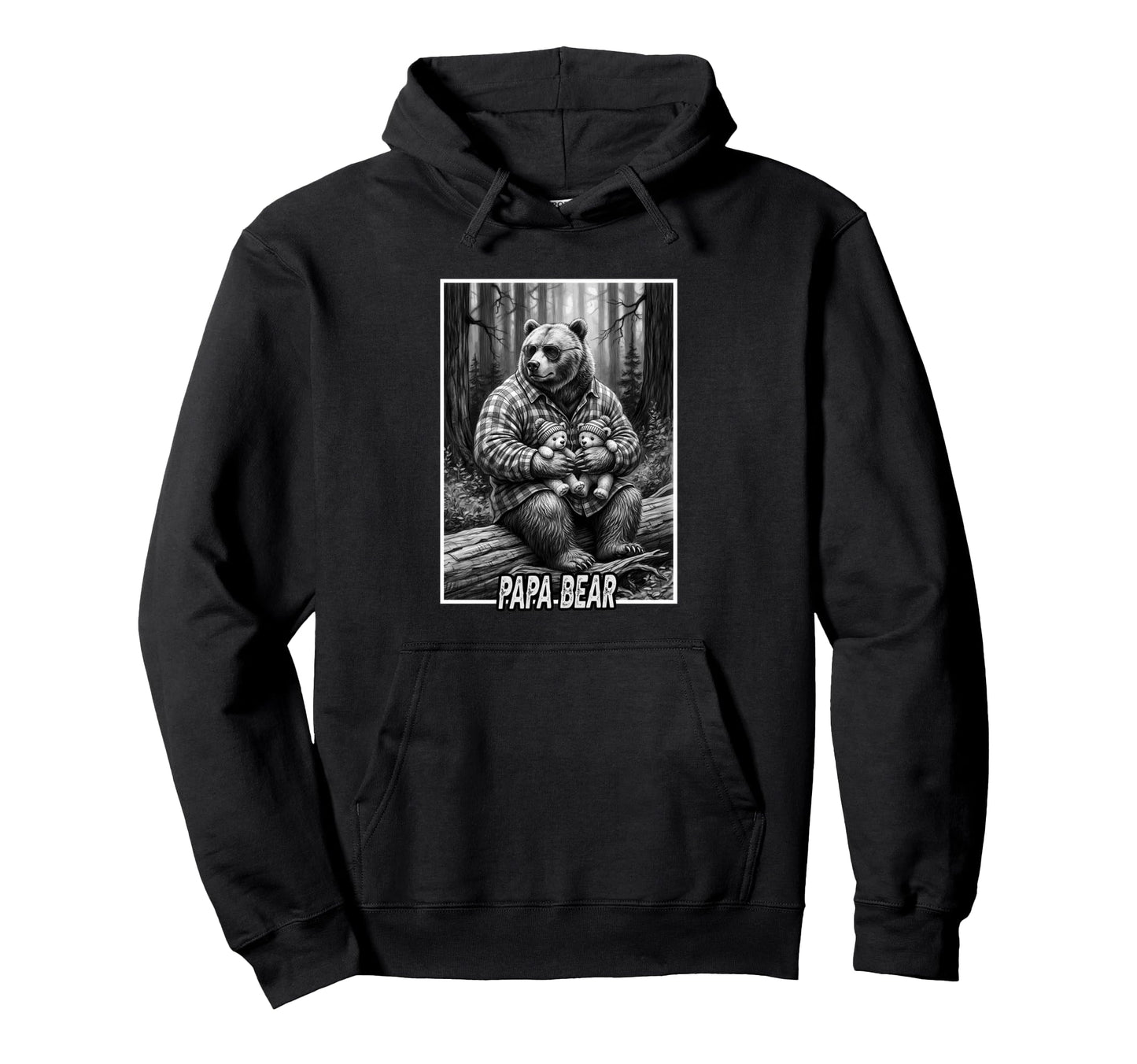 Papa Bear Woods Cubs Appreciation Hoodie - Aesthetic Graphic Men Women - T-Shirt, Sweatshirt, Hoodie