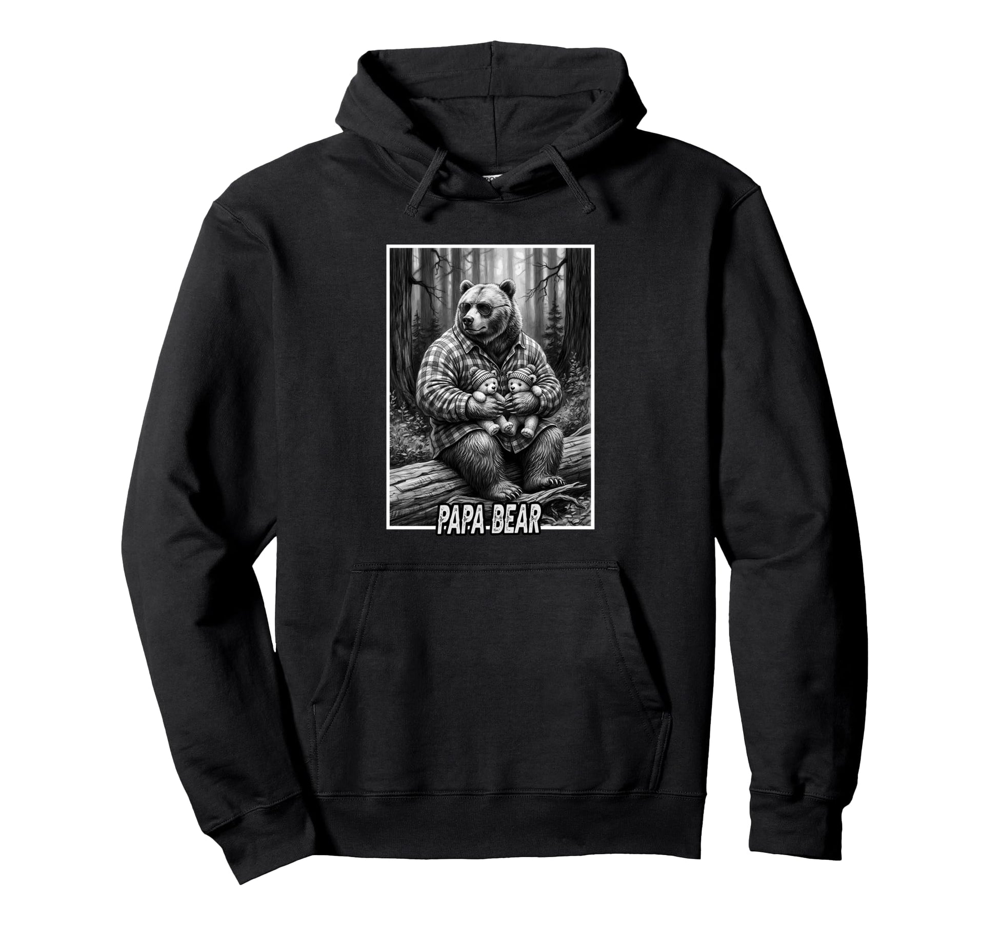Papa Bear Woods Cubs Appreciation Hoodie - Aesthetic Graphic Men Women - T-Shirt, Sweatshirt, Hoodie