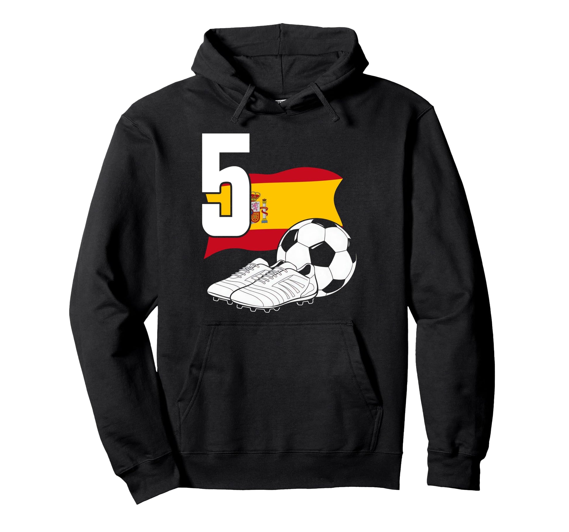 5 Soccer Birthday Gift Soccer Fan Hoodie - Trendy Graphic for Adults - T-Shirt, Sweatshirt, Hoodie