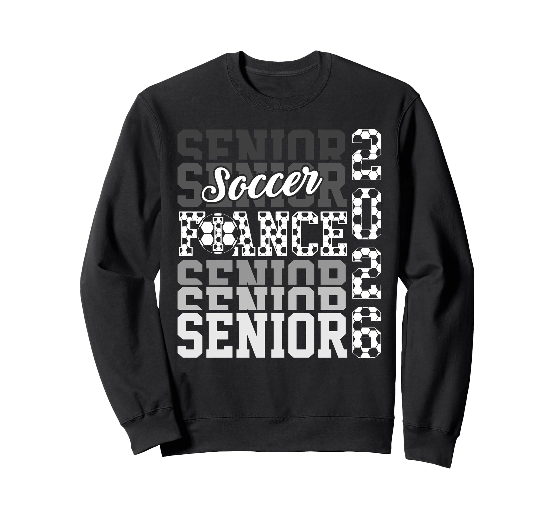 2026 Soccer Senior Fiance Sweatshirt - Custom Art Print for Adults - T-Shirt, Sweatshirt, Hoodie