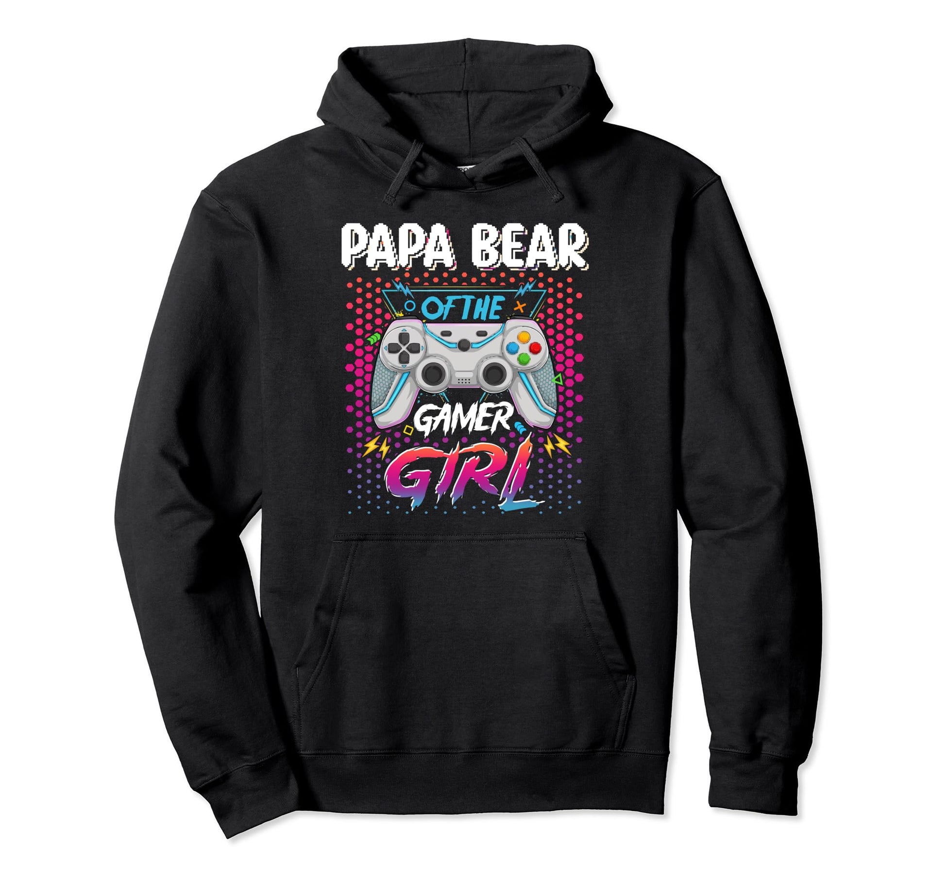 Gamer Papa Bear Gamer Birthday Hoodie - Aesthetic Graphic Unisex - T-Shirt, Sweatshirt, Hoodie
