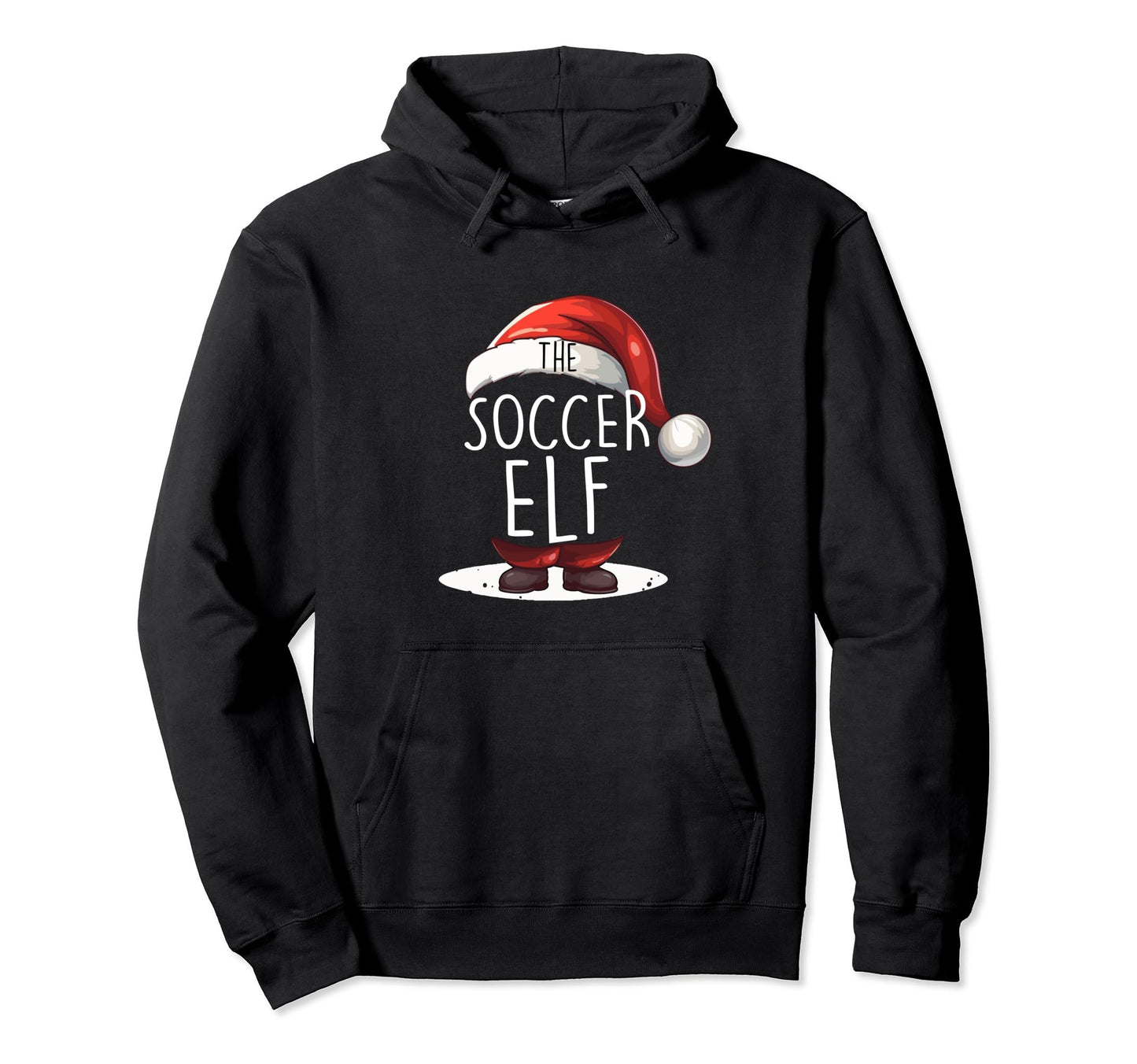 Soccer Elf Group Matching Family Outfit Hoodie - Custom Art Print Unisex - T-Shirt, Sweatshirt, Hoodie
