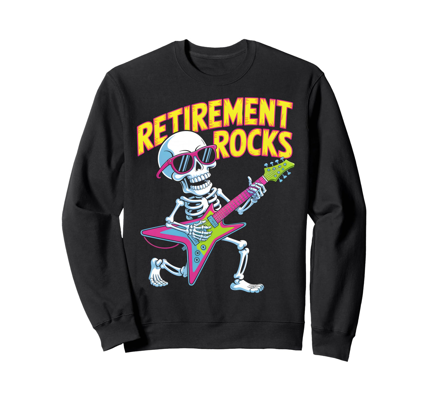 Retirement Rocks Electric Sweatshirt - Casual Everyday Wear for Adults - T-Shirt, Sweatshirt, Hoodie