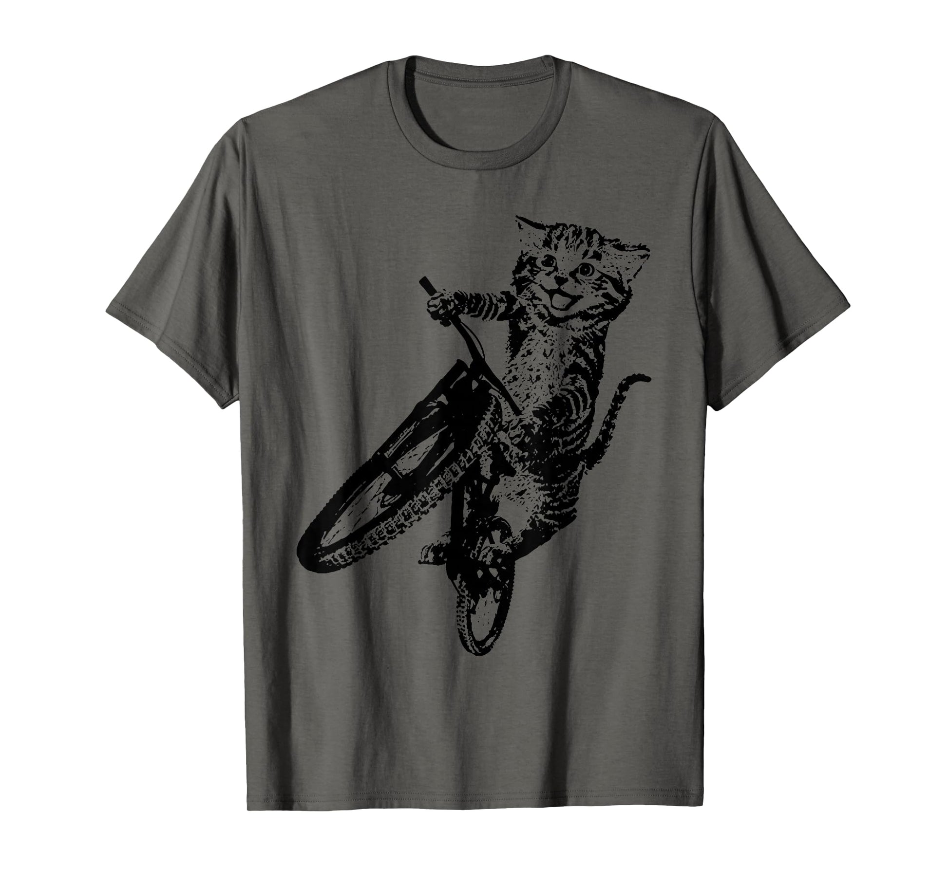 Cat Bicycle Sport Bike Cycling Cyclist T-Shirt - Graphic Print Unisex - T-Shirt, Sweatshirt, Hoodie