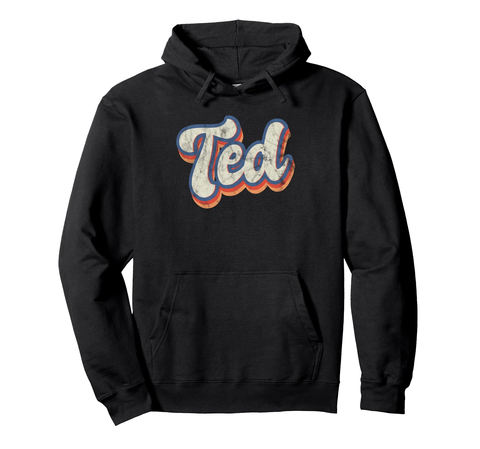 Ted Personalized Name Custom Lettering Hoodie - Minimalist Print Men Women - T-Shirt, Sweatshirt, Hoodie