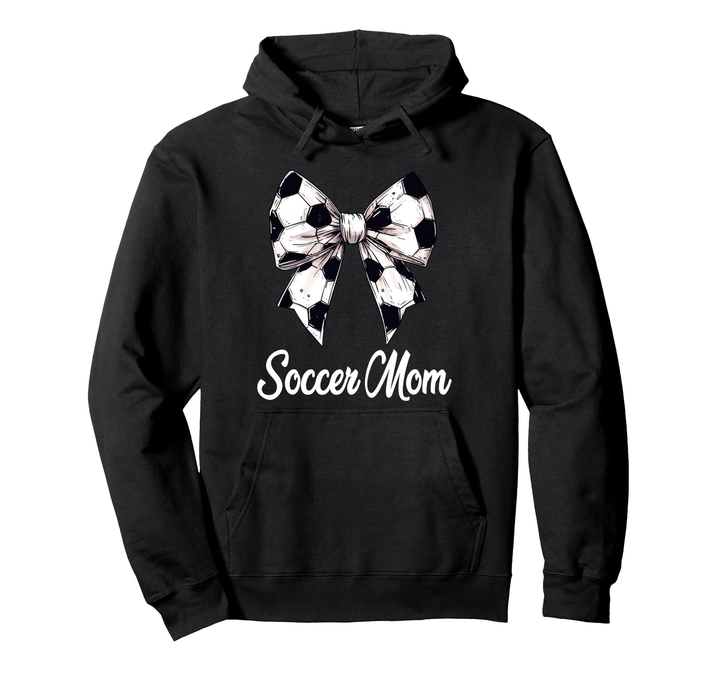 Soccer Mom Coquette Bow Soccer Hoodie - Casual Everyday Wear for Adults - T-Shirt, Sweatshirt, Hoodie