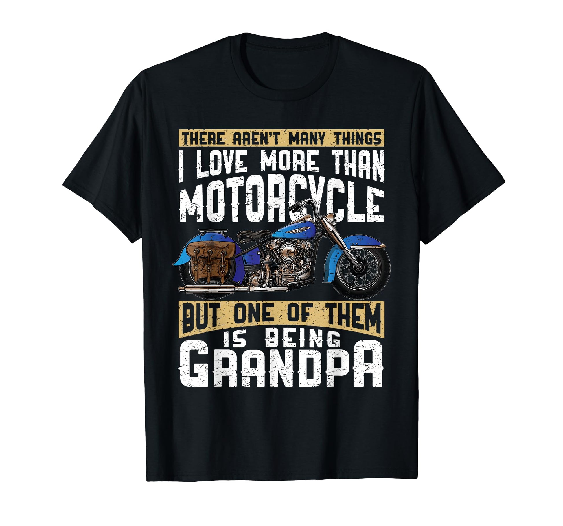 Best Grandpa Biker Motorcycle Gift T-Shirt - Minimalist Print for Adults - T-Shirt, Sweatshirt, Hoodie