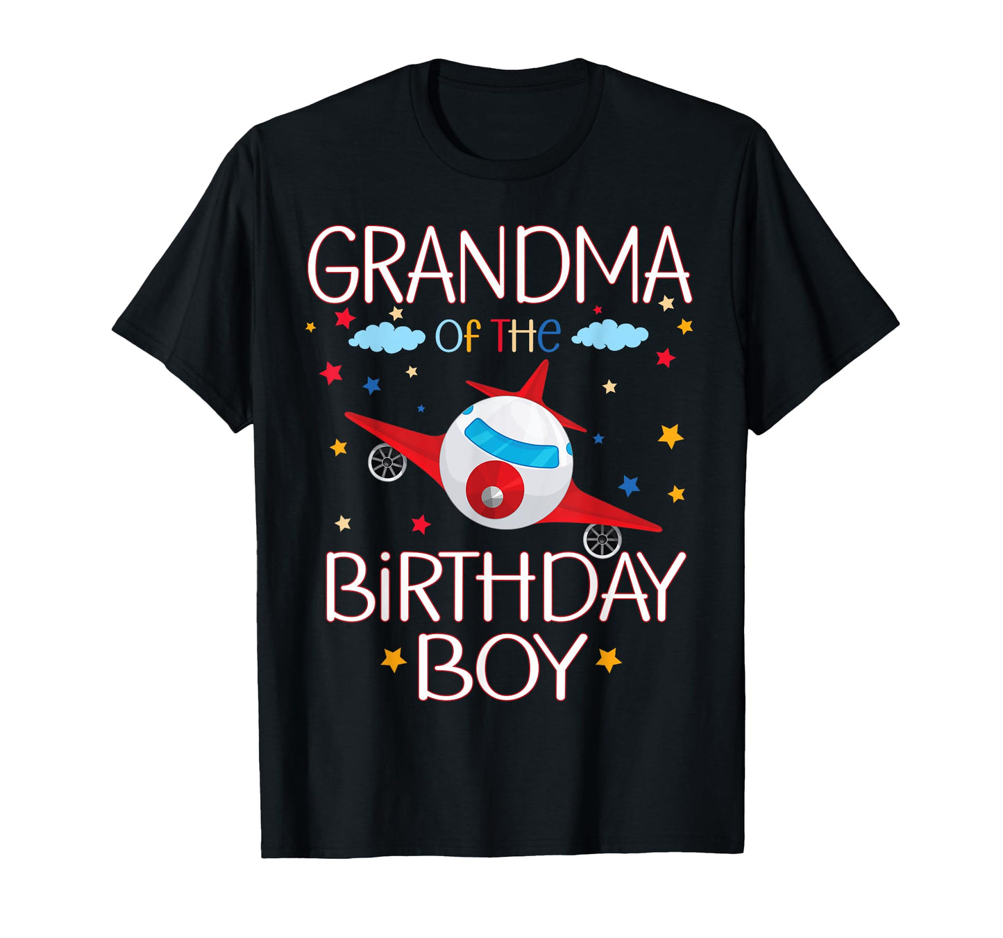 Grandma Birthday Airplane Theme T-Shirt - Custom Art Print Men Women - T-Shirt, Sweatshirt, Hoodie