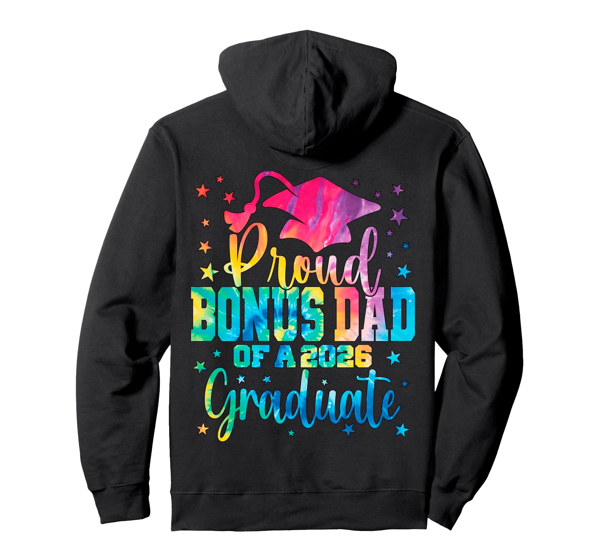 Proud Bonus Dad Class 2026 Graduate Hoodie - Aesthetic Graphic Unisex - T-Shirt, Sweatshirt, Hoodie